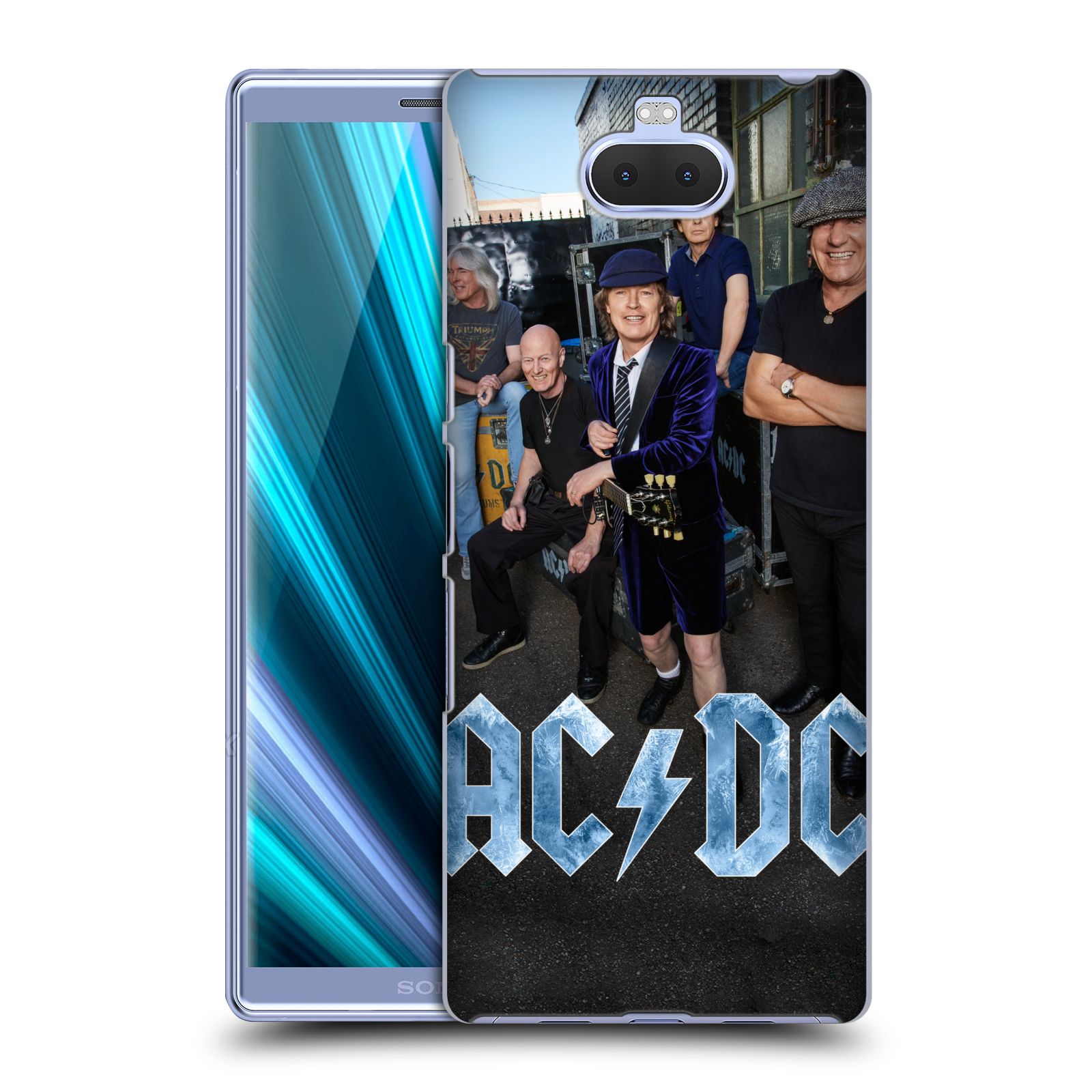 Pouzdro na mobil Sony Xperia 10 Plus - Head Case - rocková skupina ACDC fotka garáž