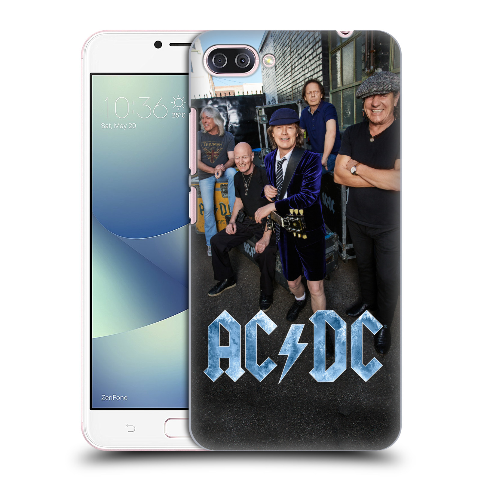 HEAD CASE plastový obal na mobil Asus Zenfone 4 MAX ZC554KL rocková skupina ACDC fotka garáž