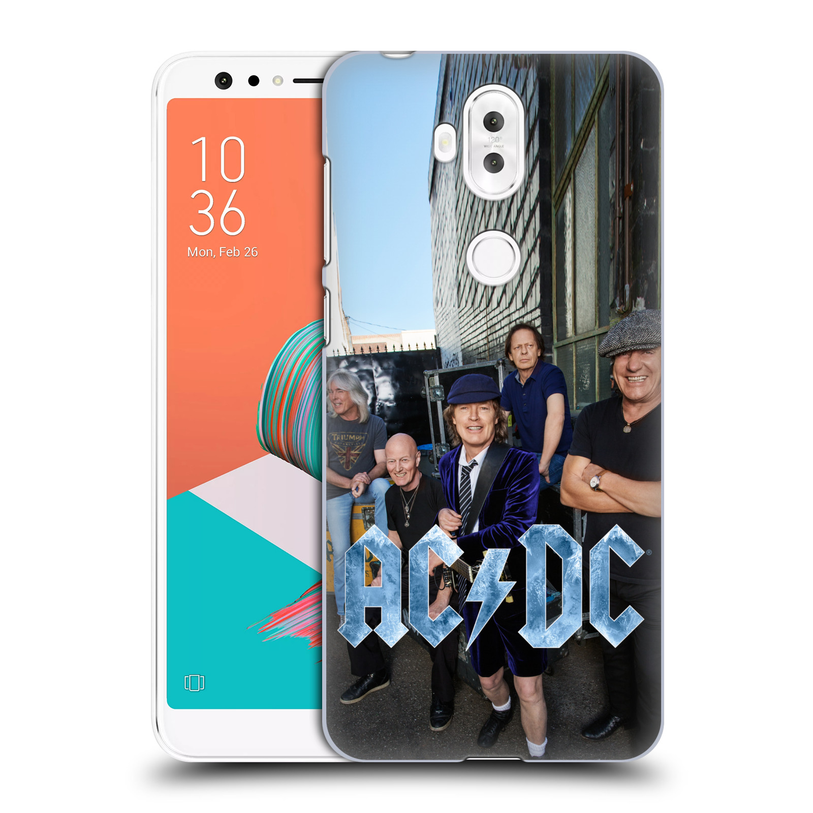 HEAD CASE plastový obal na mobil Asus Zenfone 5 LITE ZC600KL rocková skupina ACDC fotka garáž