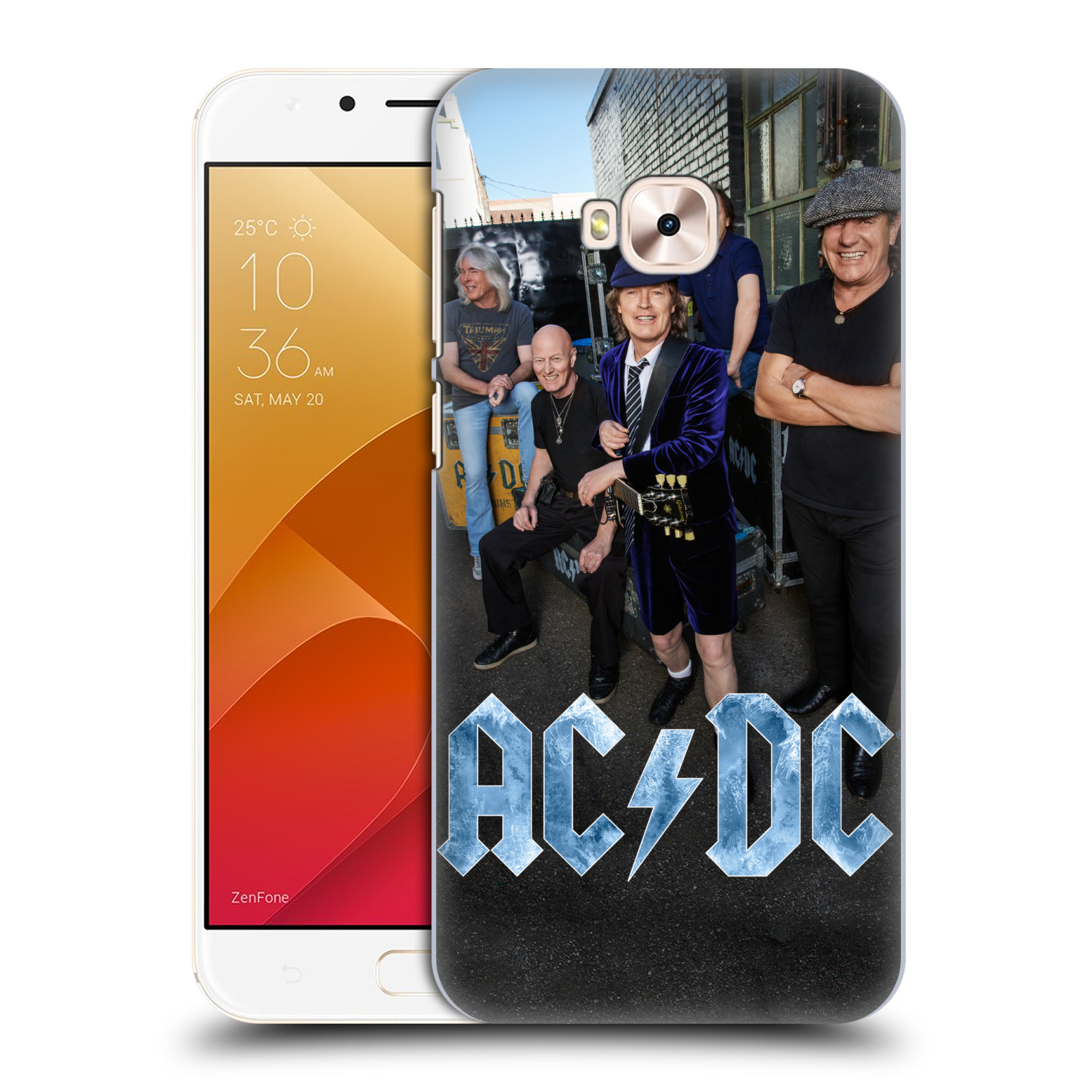 HEAD CASE plastový obal na mobil Asus Zenfone 4 Selfie Pro ZD552KL rocková skupina ACDC fotka garáž