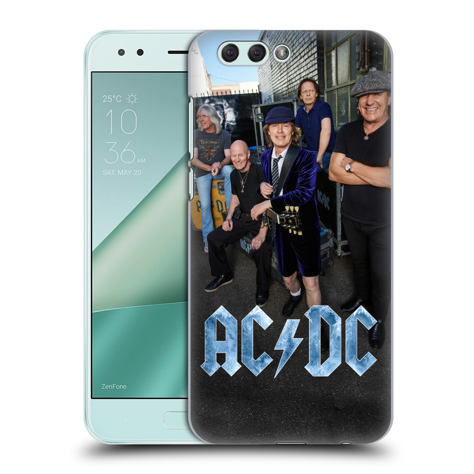 HEAD CASE plastový obal na mobil Asus Zenfone 4 ZE554KL rocková skupina ACDC fotka garáž