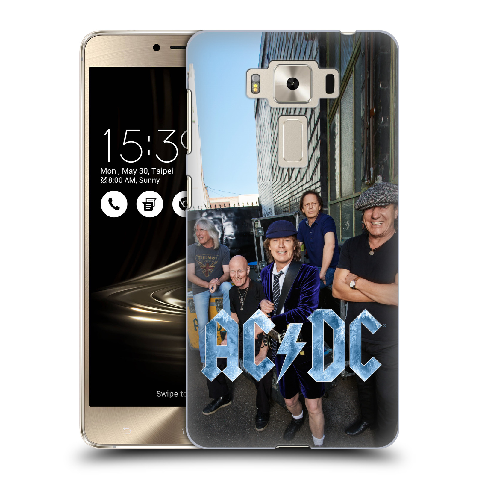 HEAD CASE plastový obal na mobil Asus Zenfone 3 DELUXE ZS550KL rocková skupina ACDC fotka garáž