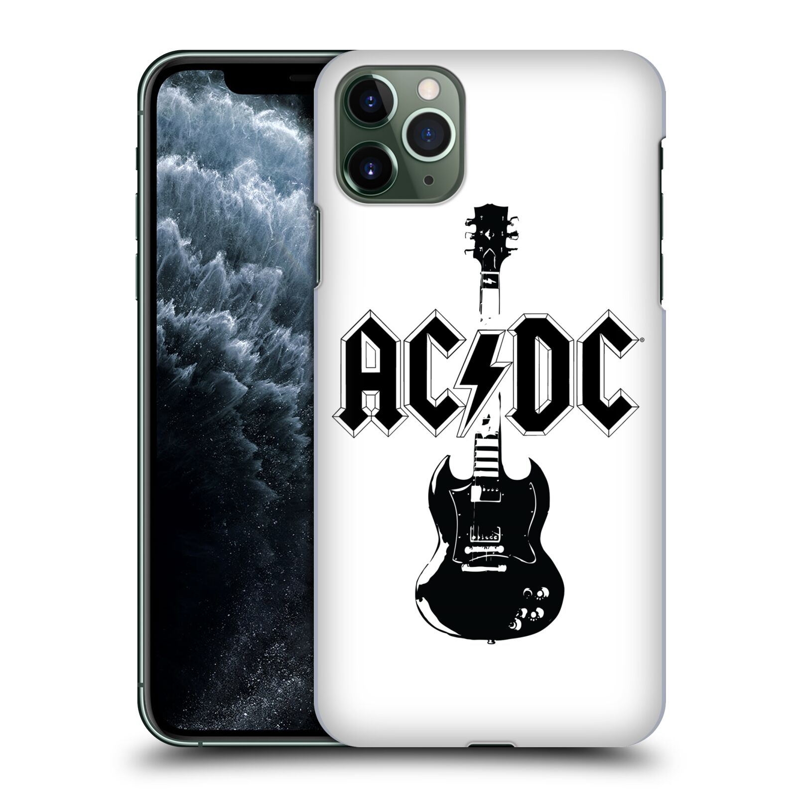 Zadní obal pro mobil Apple Iphone 11 PRO MAX - HEAD CASE - ACDC - černá kytara