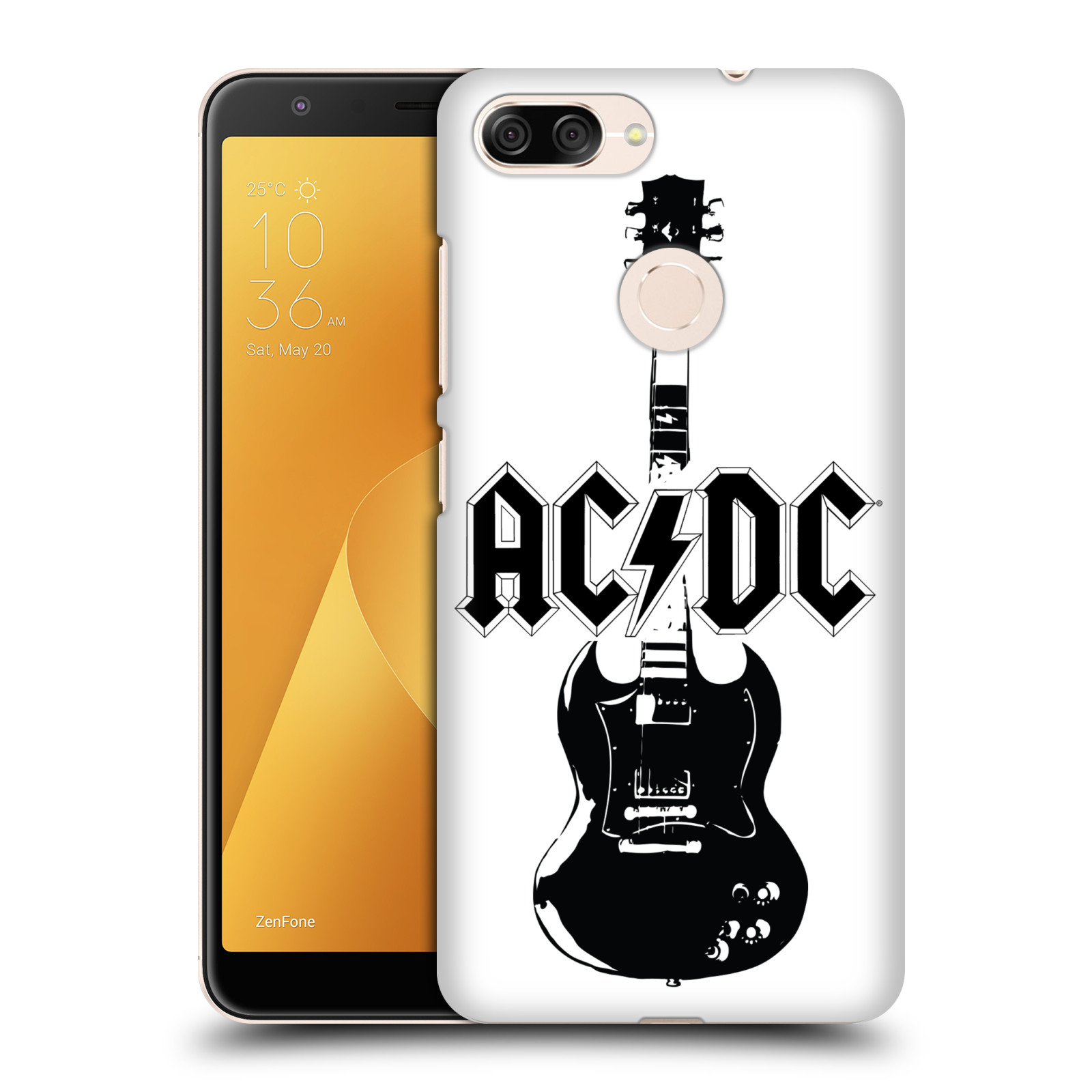 Zadní obal pro mobil Asus Zenfone Max Plus (M1) - HEAD CASE - ACDC - černá kytara