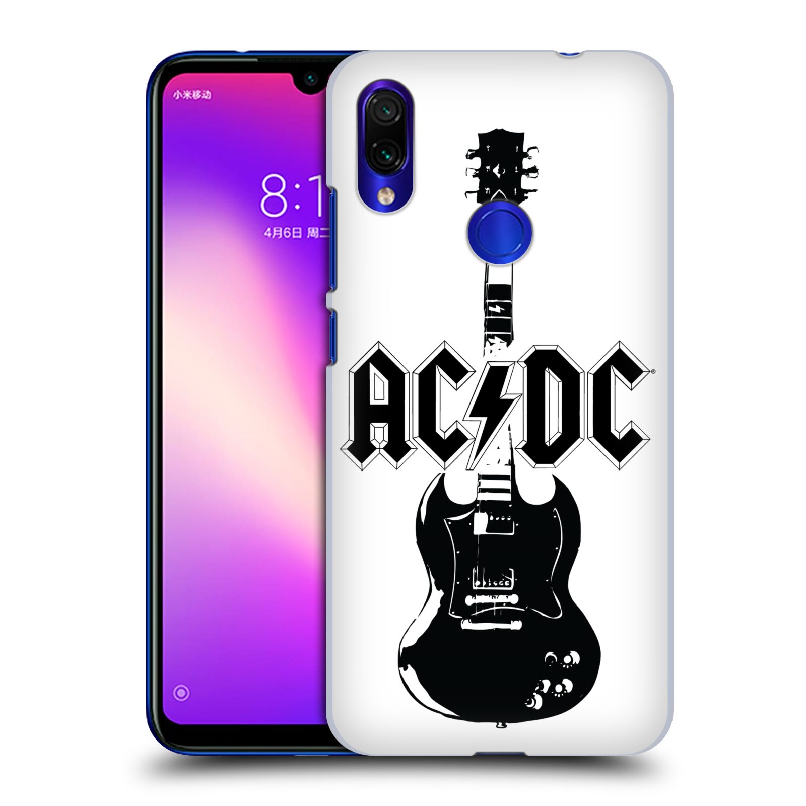 Zadní obal pro mobil Xiaomi Redmi Note 7 / 7 Pro - HEAD CASE - ACDC - černá kytara