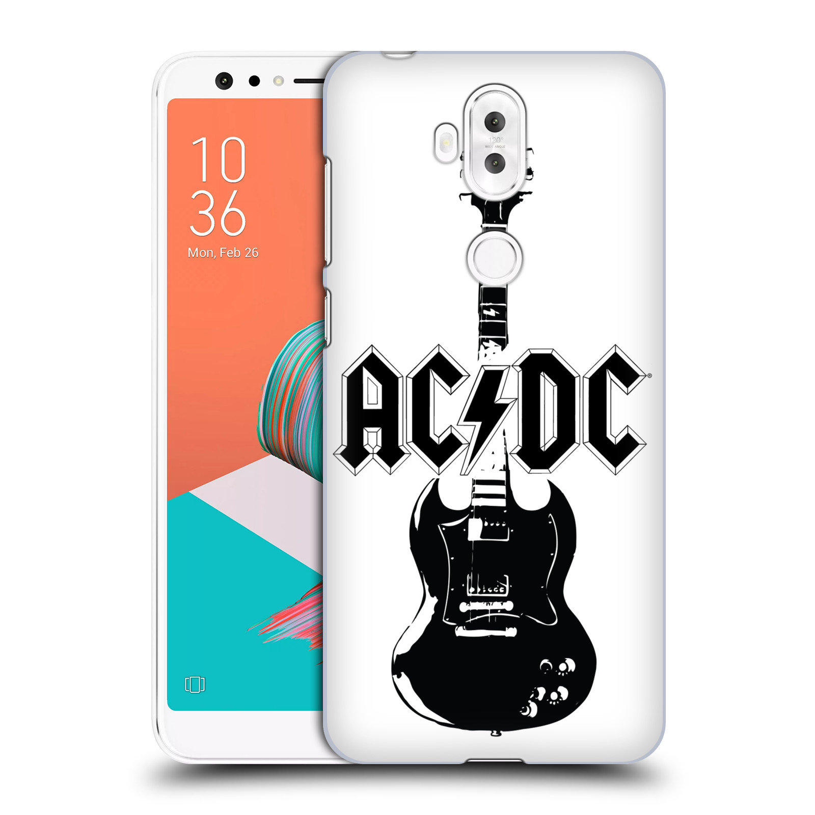 Zadní obal pro mobil Asus Zenfone 5 Lite ZC600KL - HEAD CASE - ACDC - černá kytara