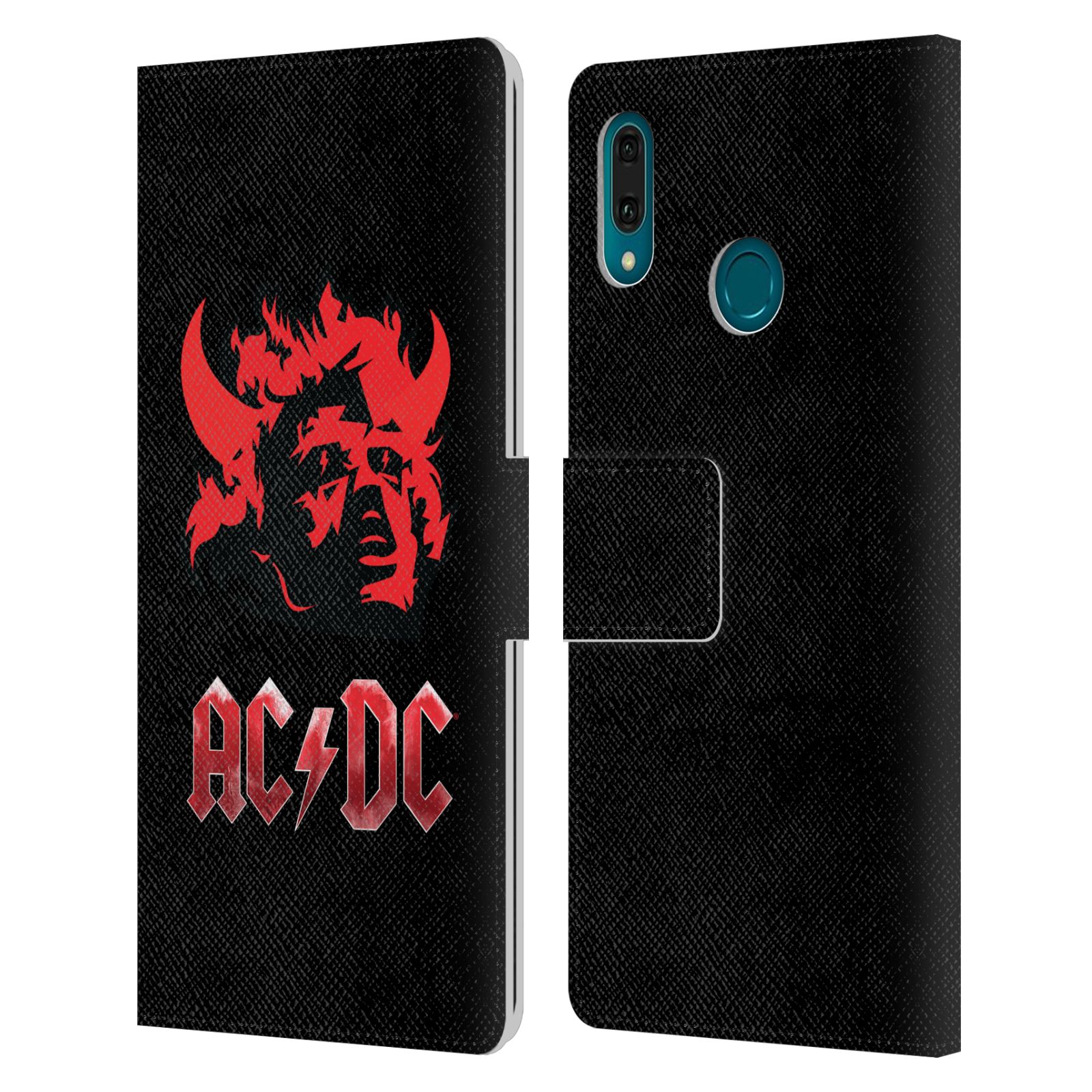 Pouzdro na mobil Huawei Y9 2019 - Head Case - AC/DC - ďábel