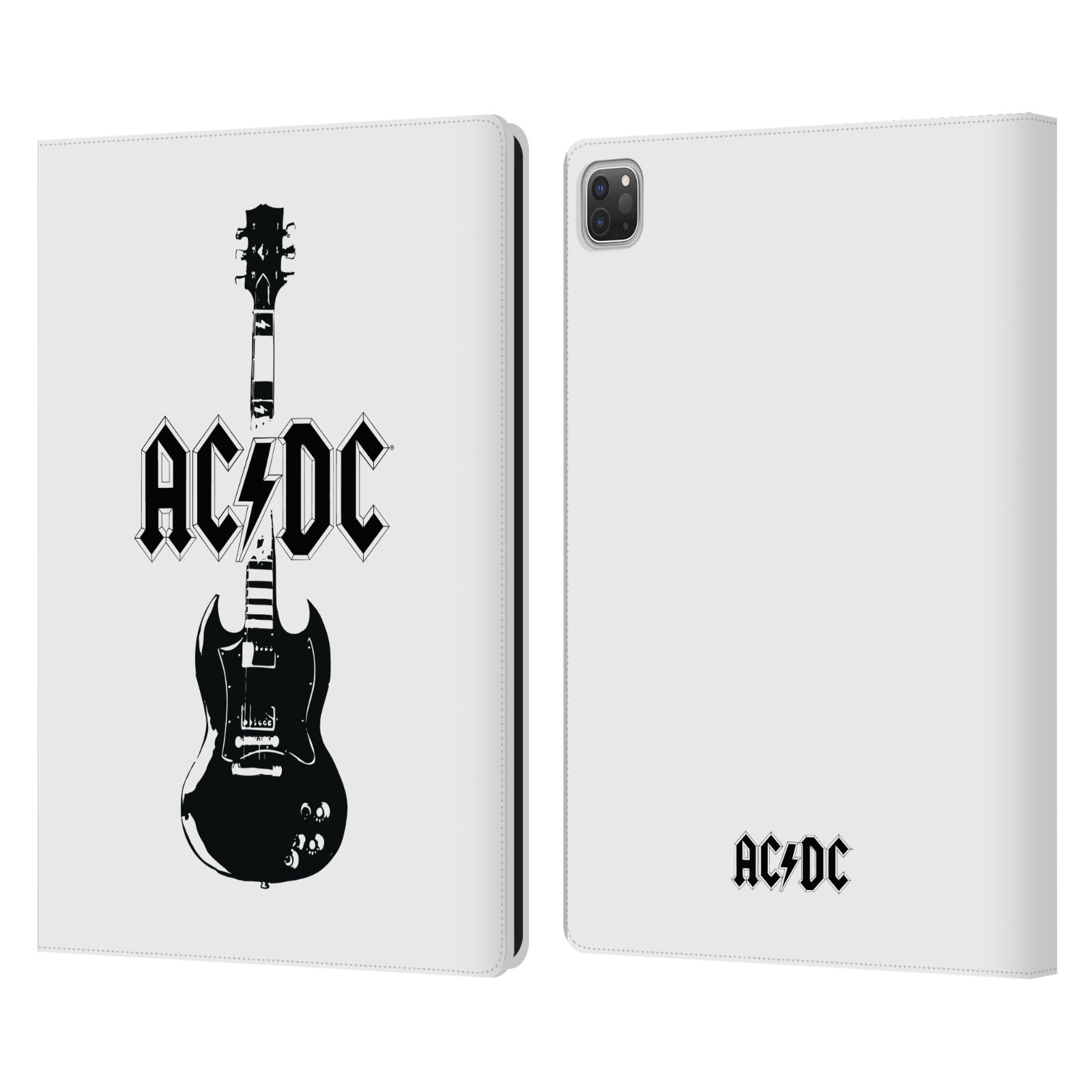Pouzdro pro tablet Apple Ipad Pro 12.9 - HEAD CASE -  AC/DC - kytara bílé pozadí