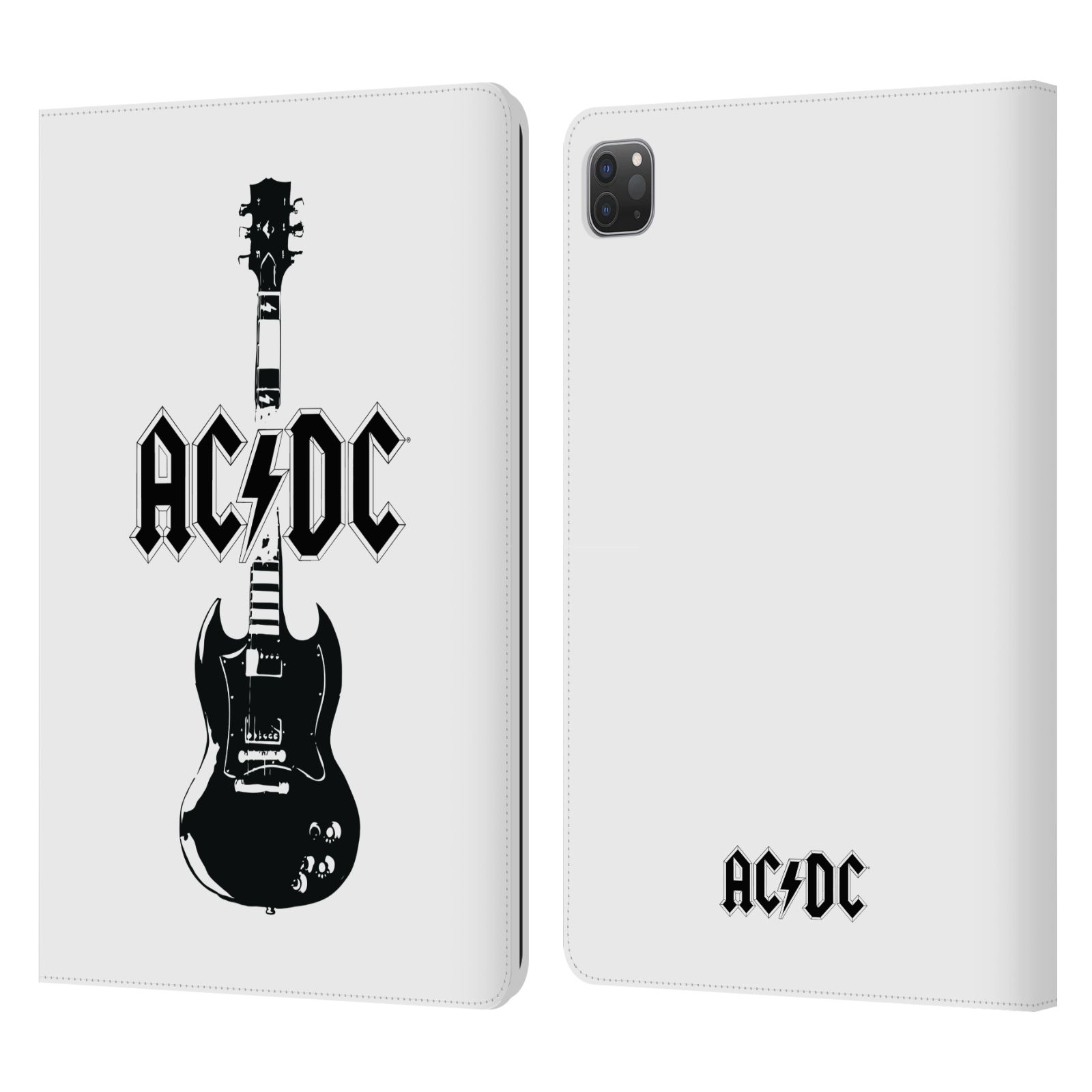 Pouzdro pro tablet Apple Ipad Pro 11 - HEAD CASE -  AC/DC - kytara bílé pozadí