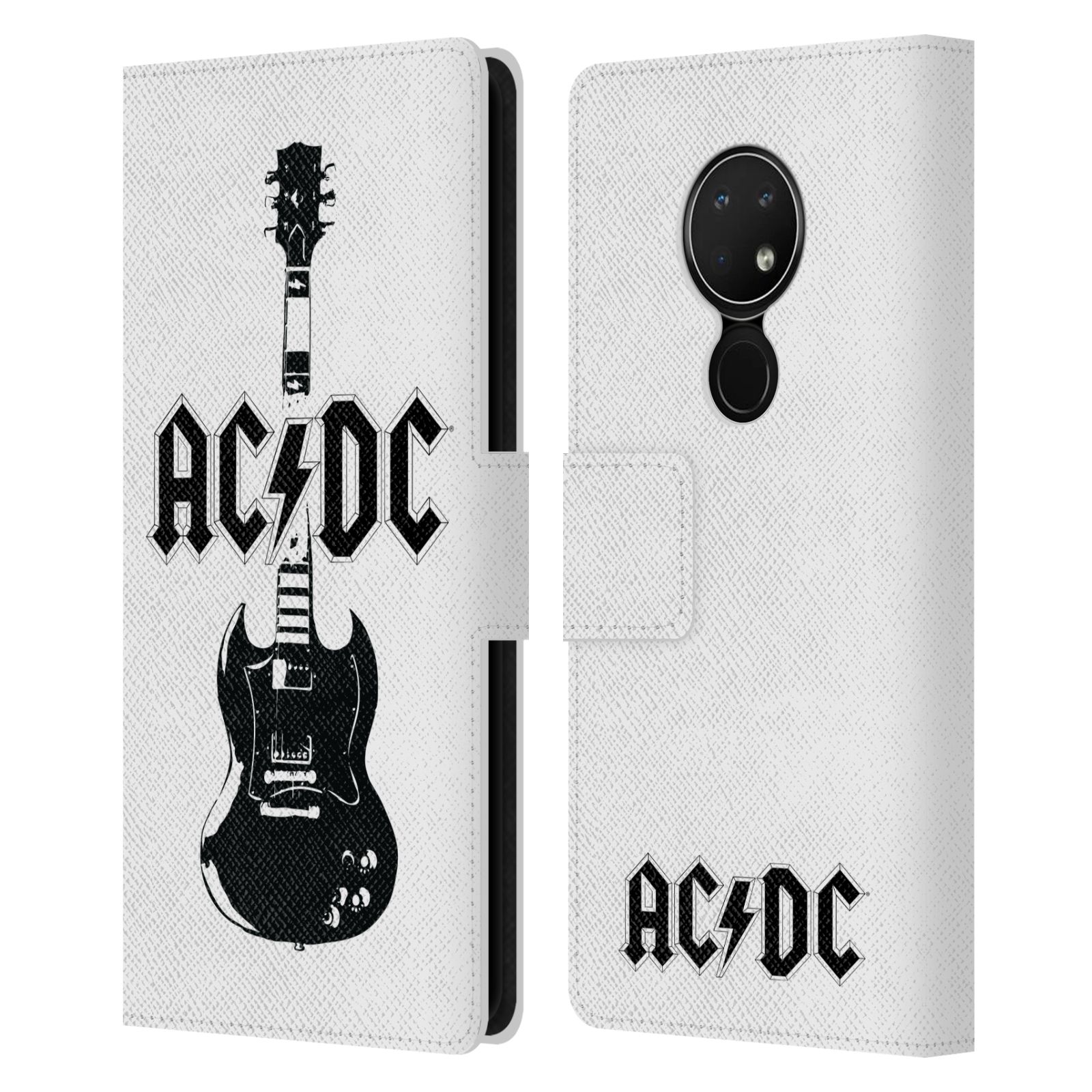 Pouzdro na mobil Nokia 6.2 - Head Case - AC/DC - kytara bílé pozadí