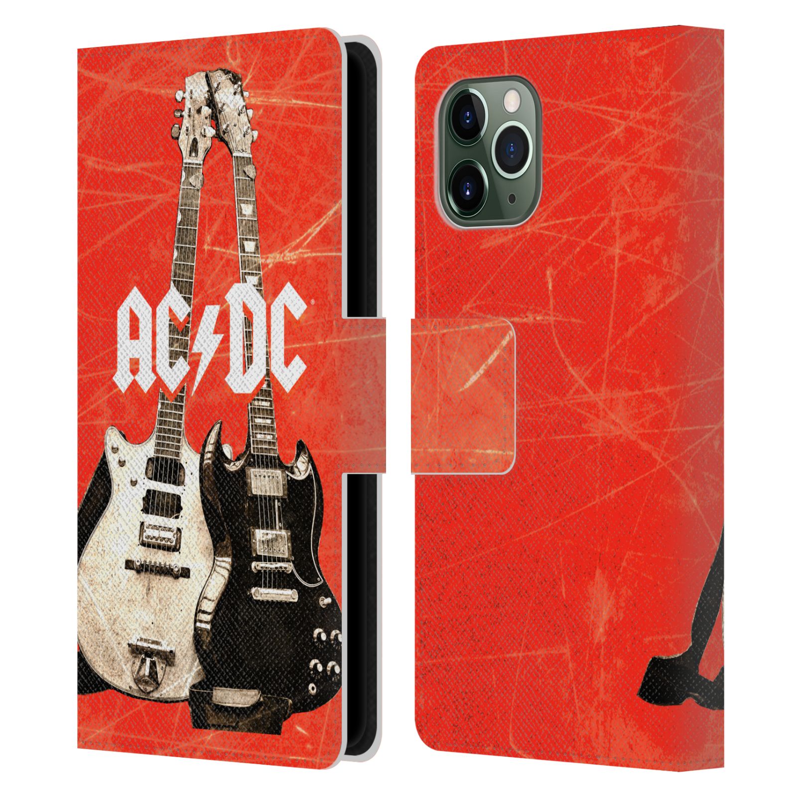 Pouzdro na mobil Apple Iphone 11 PRO - Head Case - AC/DC - kytara červené pozadí