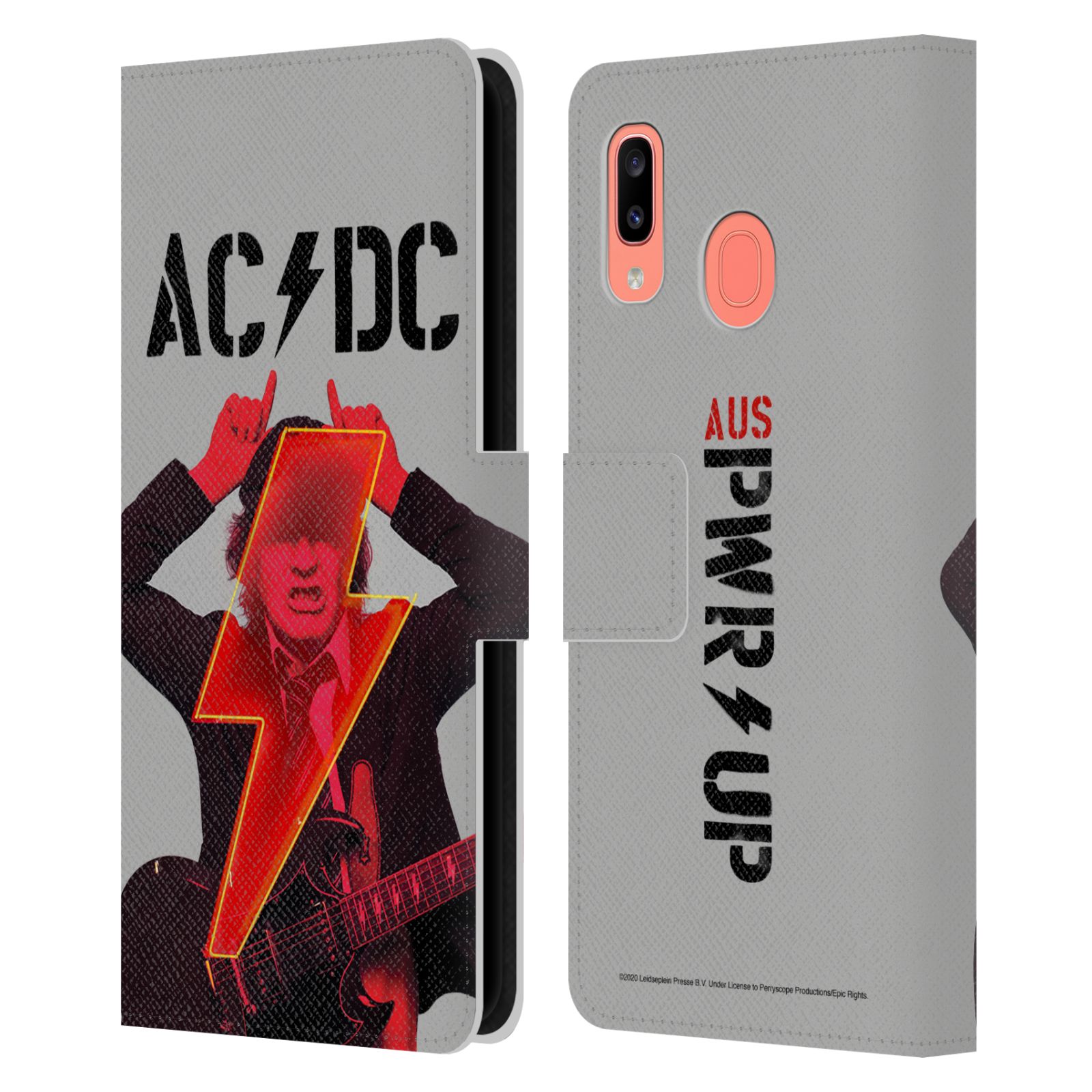 Pouzdro na mobil Samsung Galaxy A20 / Galaxy A30 - HEAD CASE - Rocková skupin ACDC - Rudý ďábel