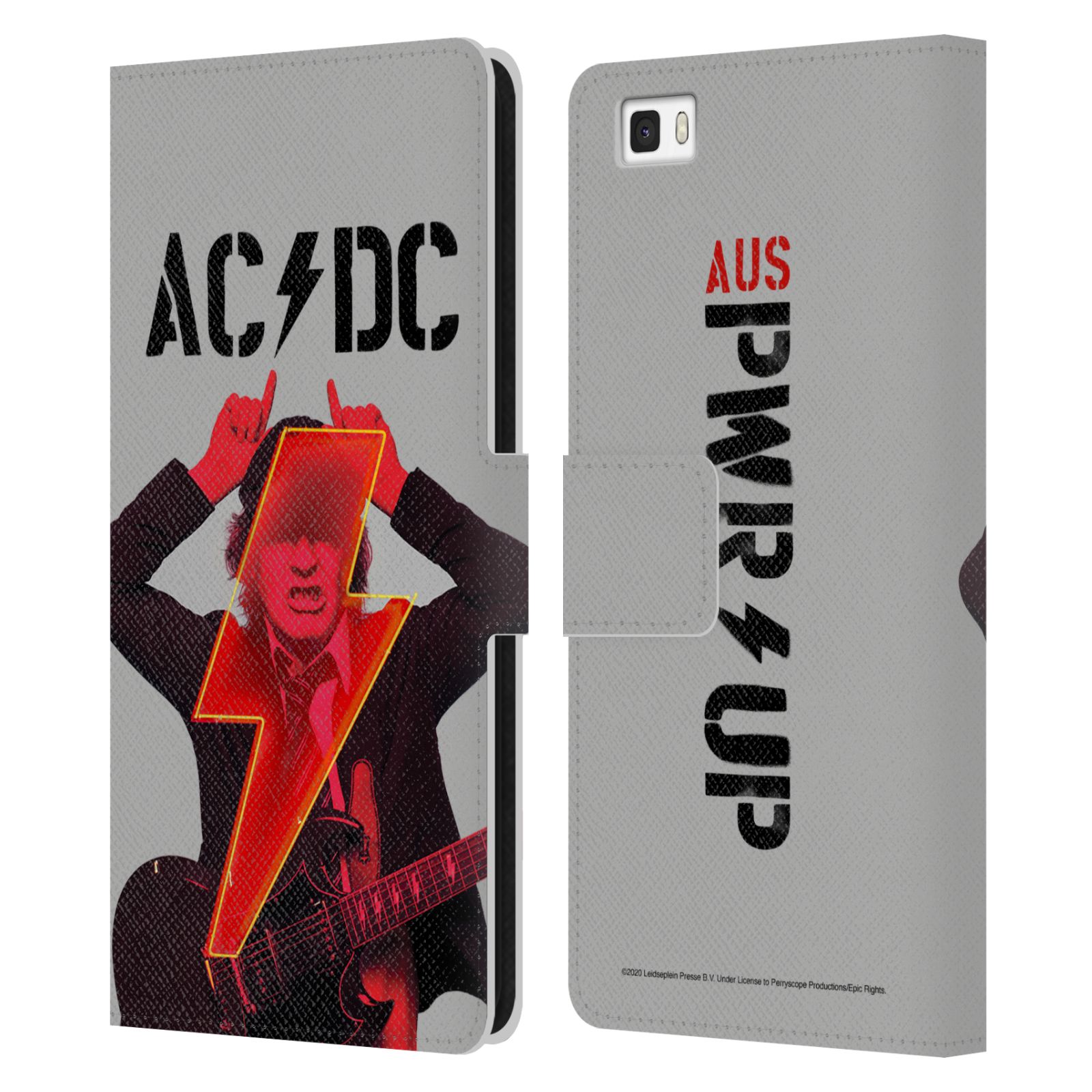 Pouzdro na mobil Huawei P8 LITE - HEAD CASE - Rocková skupin ACDC - Rudý ďábel