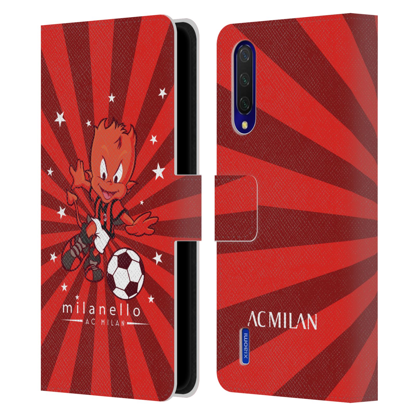 Pouzdro na mobil Xiaomi Mi 9 LITE  - HEAD CASE - AC Milán - Milanello