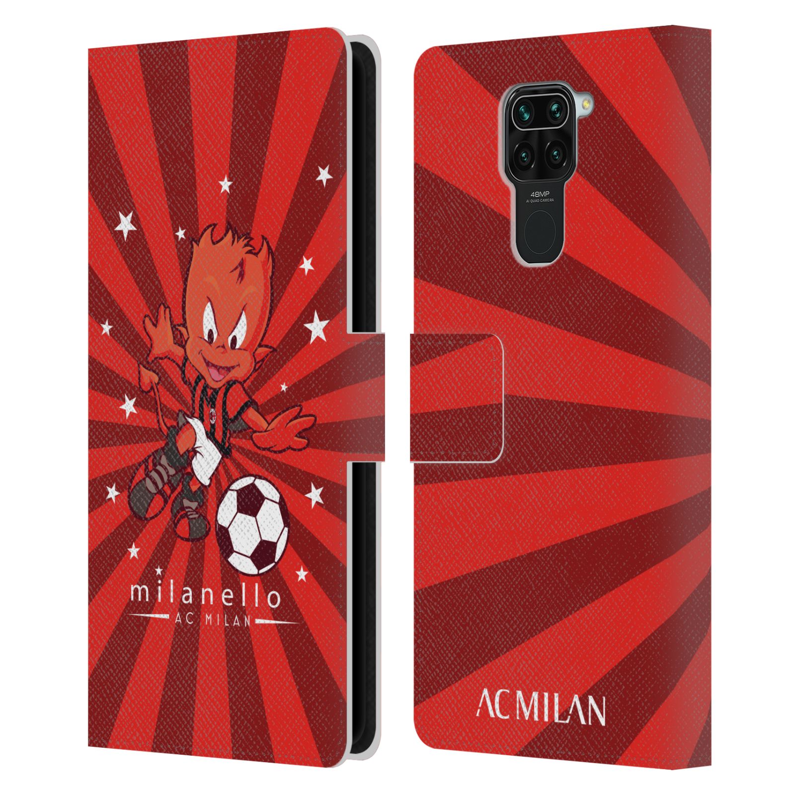 Pouzdro na mobil Xiaomi Redmi Note 9  - HEAD CASE - AC Milán - Milanello