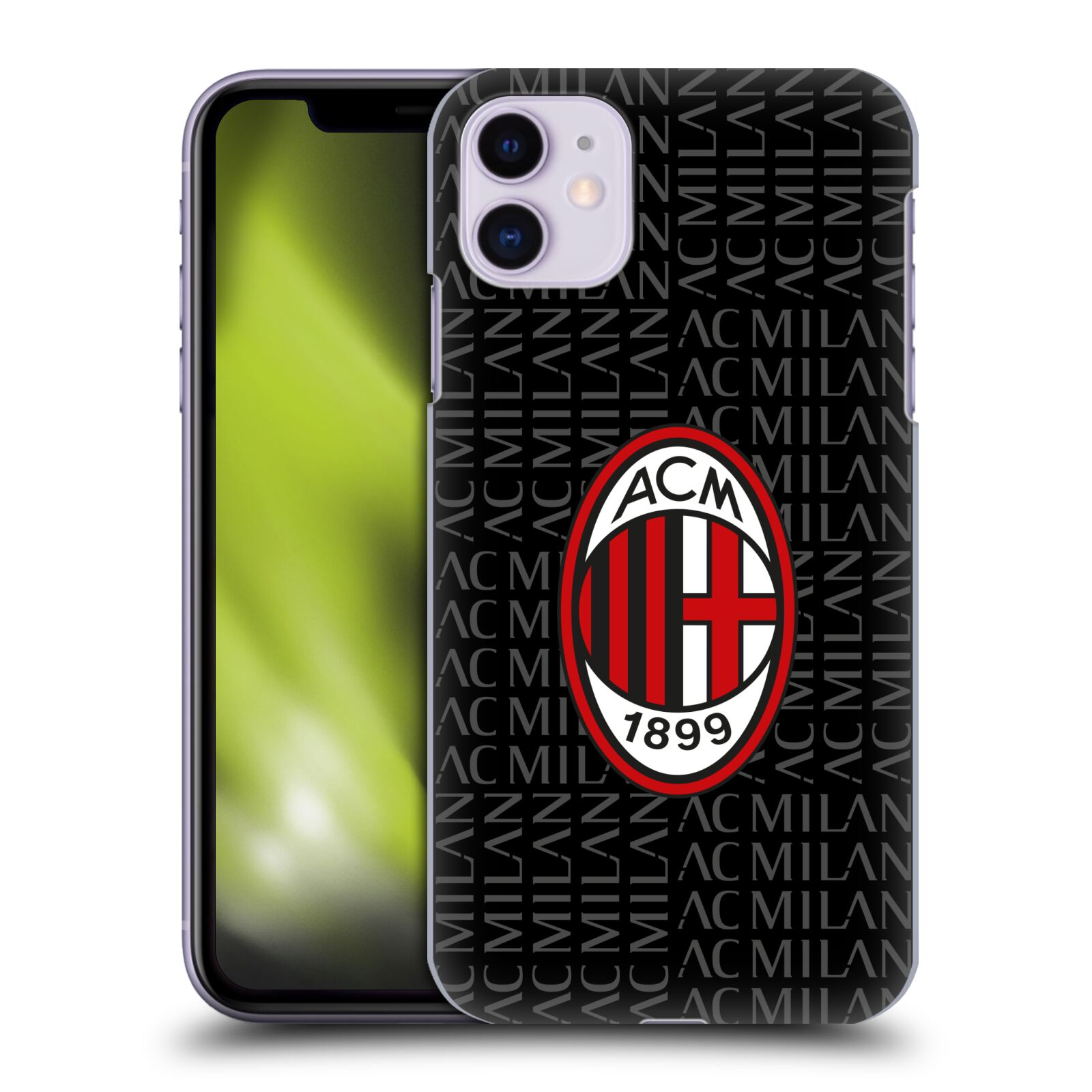 Zadní obal pro mobil Apple Iphone 11 - HEAD CASE - Fotbal - Ac Milan červená a šedá