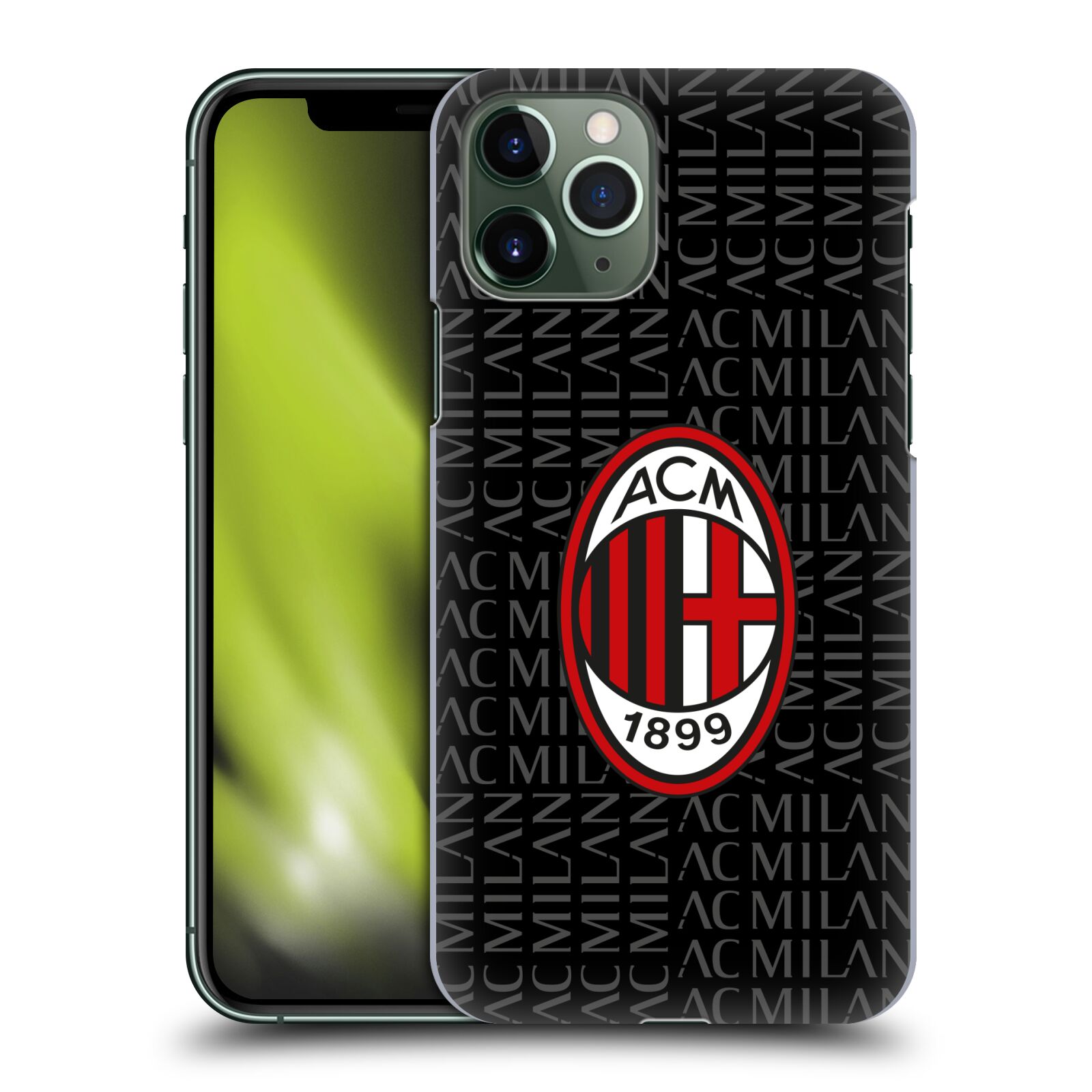 Zadní obal pro mobil Apple Iphone 11 PRO - HEAD CASE - Fotbal - Ac Milan červená a šedá