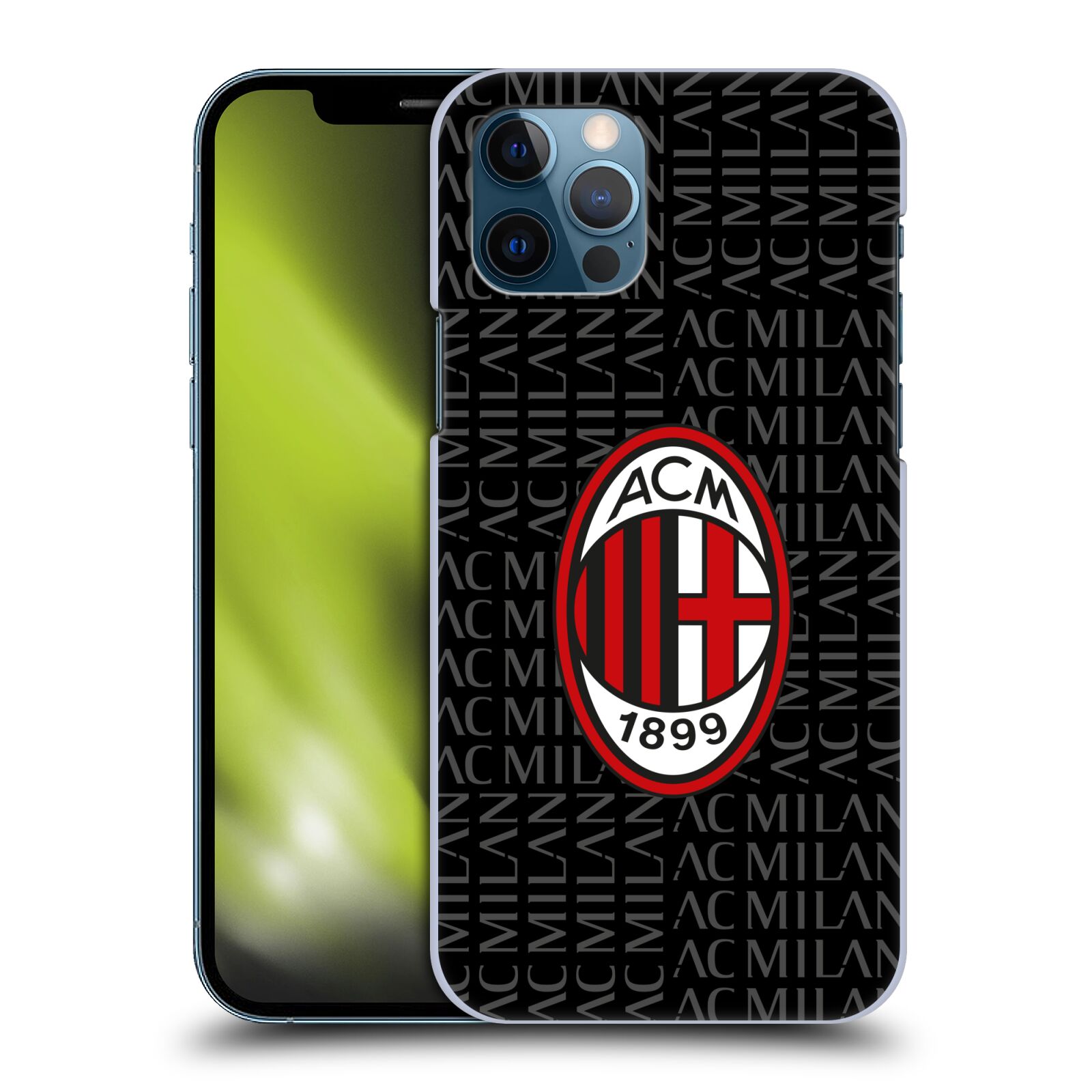 Zadní obal pro mobil Apple iPhone 12 / iPhone 12 Pro - HEAD CASE - Fotbal - Ac Milan červená a šedá
