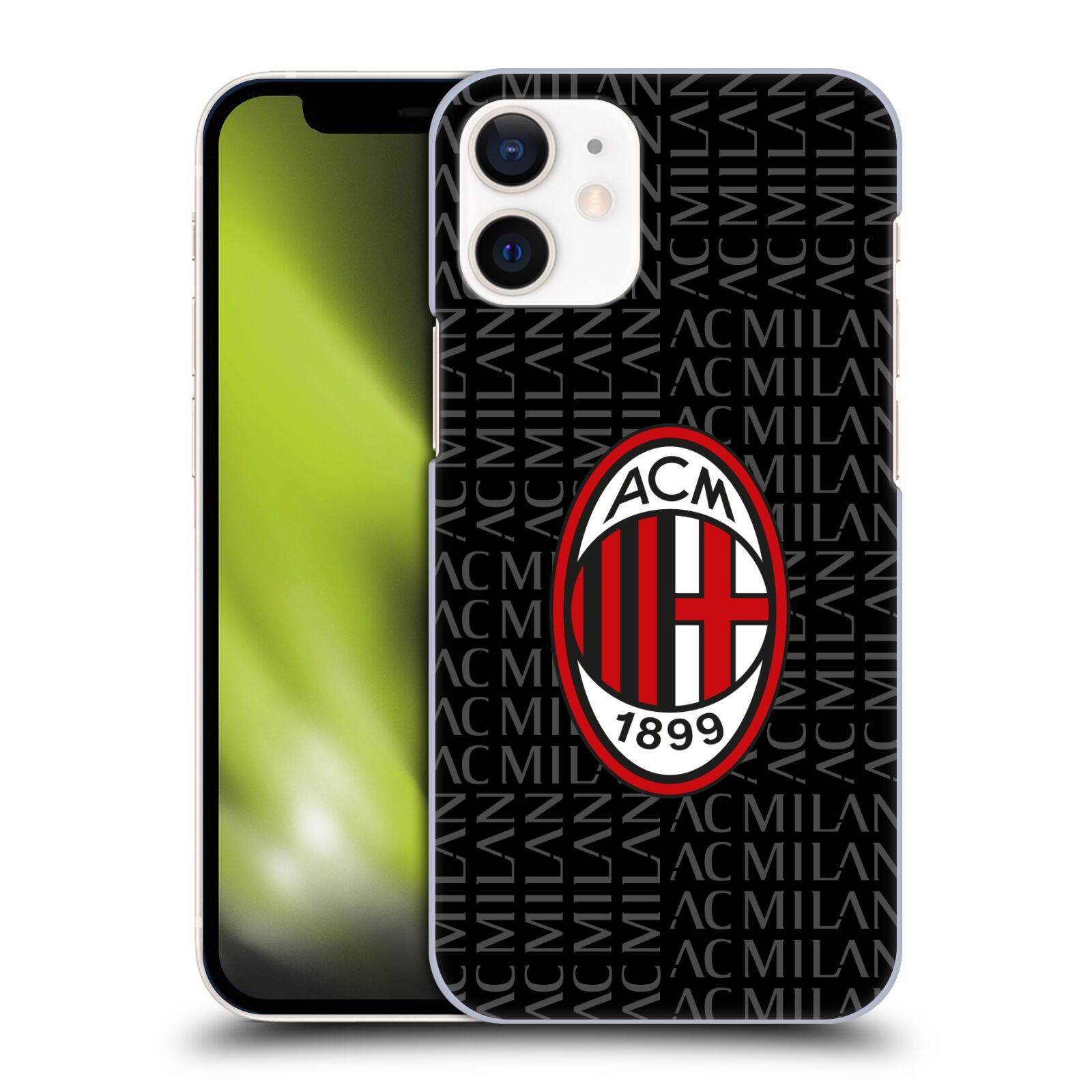 Zadní obal pro mobil Apple iPhone 12 MINI - HEAD CASE - Fotbal - Ac Milan červená a šedá
