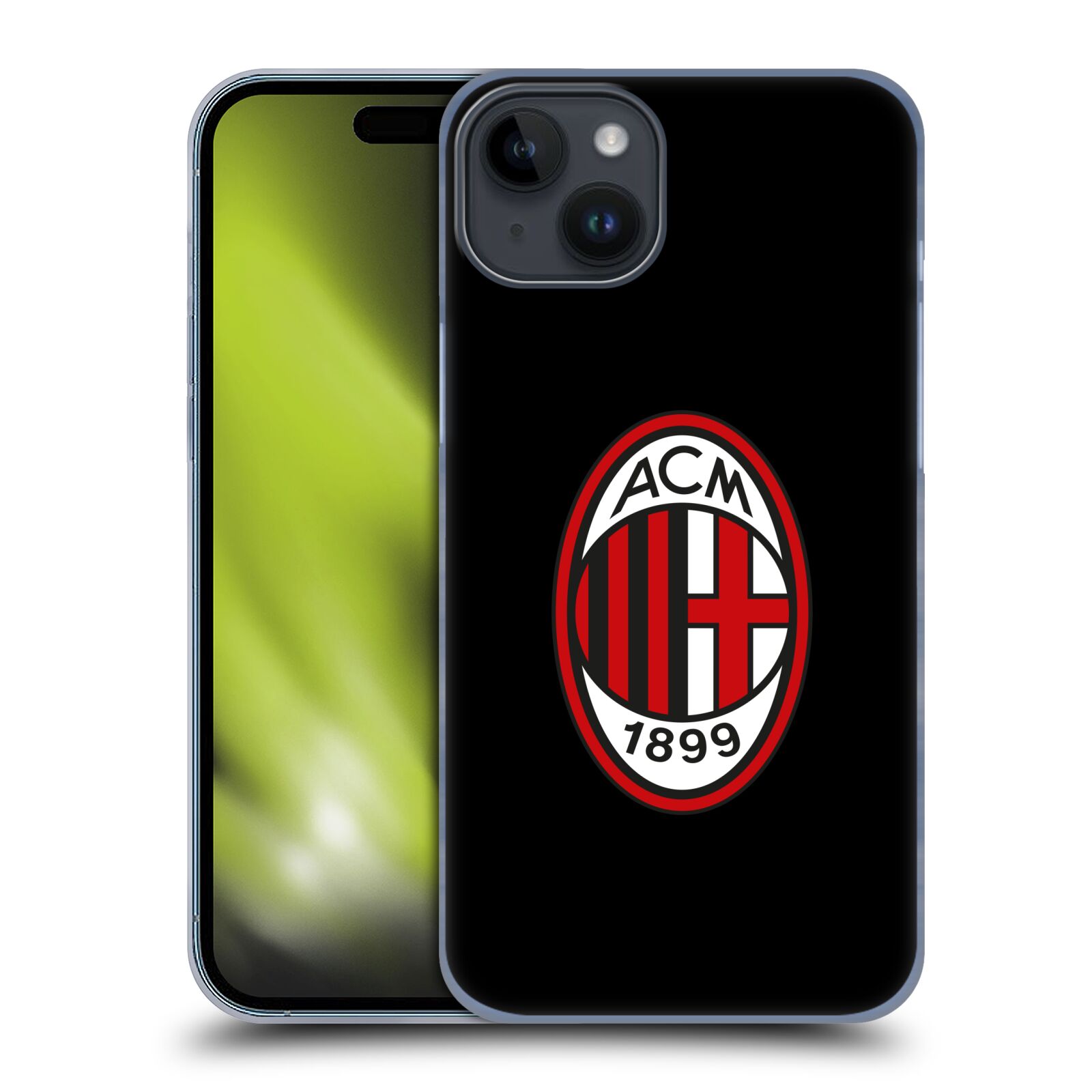 Plastový obal HEAD CASE na mobil Apple Iphone 15 PLUS  - Fotbalový klub AC Milán znak