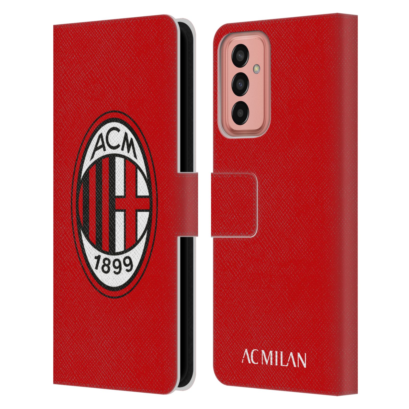 Pouzdro HEAD CASE na mobil Samsung Galaxy M13  AC Milan - červená