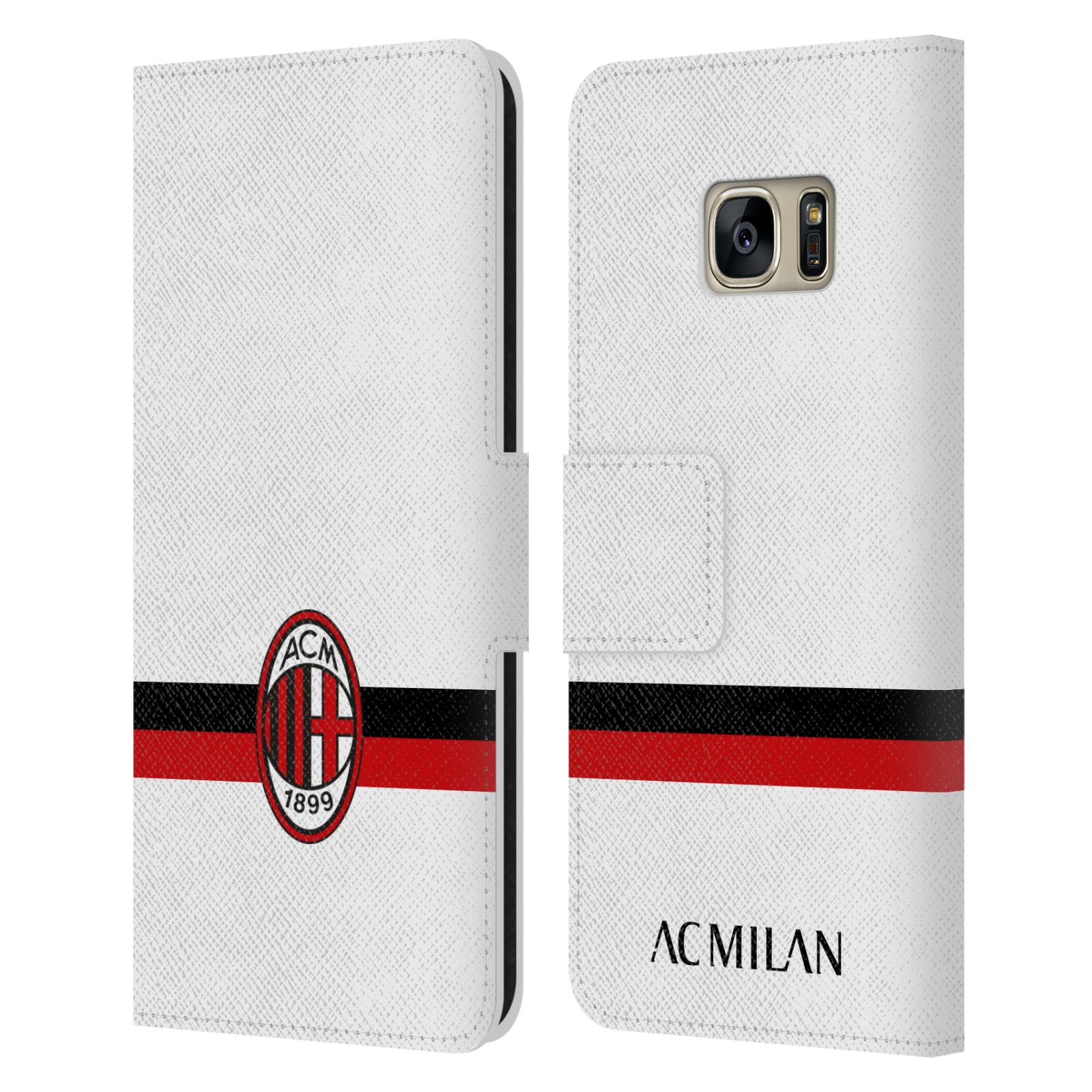 Pouzdro na mobil Samsung Galaxy S7 - HEAD CASE - AC Milán - Bílá a malý znak