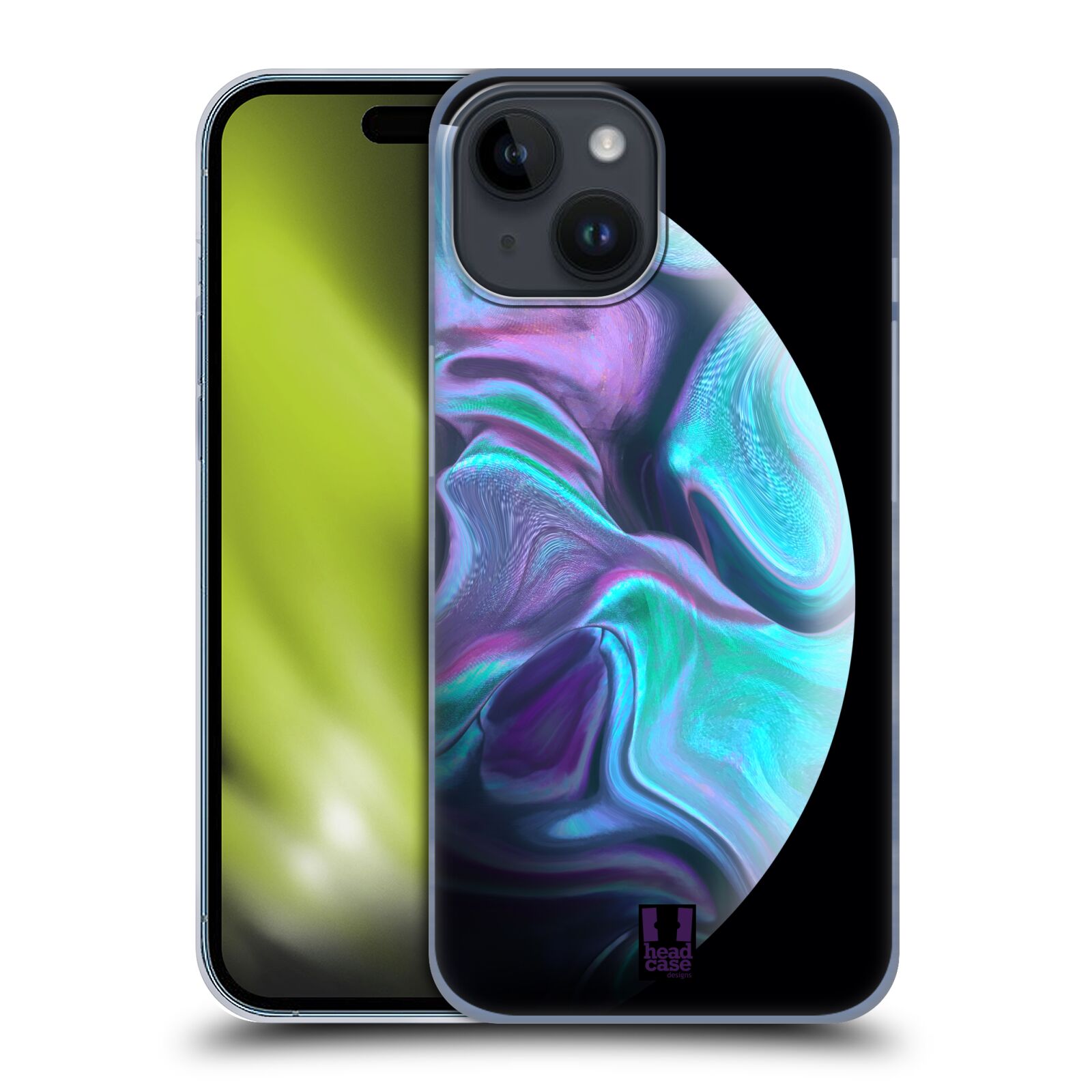 Plastový obal HEAD CASE na mobil Apple Iphone 15  - Planety - modrá