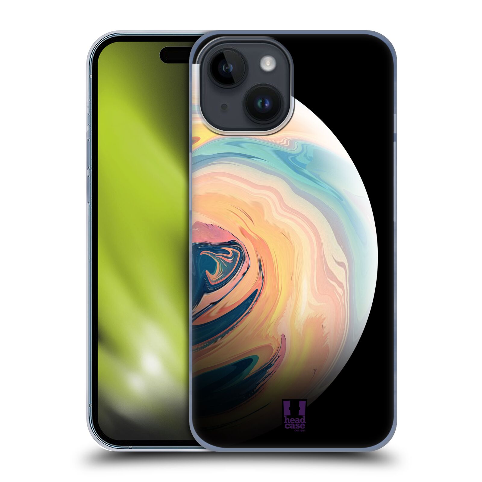 Plastový obal HEAD CASE na mobil Apple Iphone 15  - Planety - pastelová