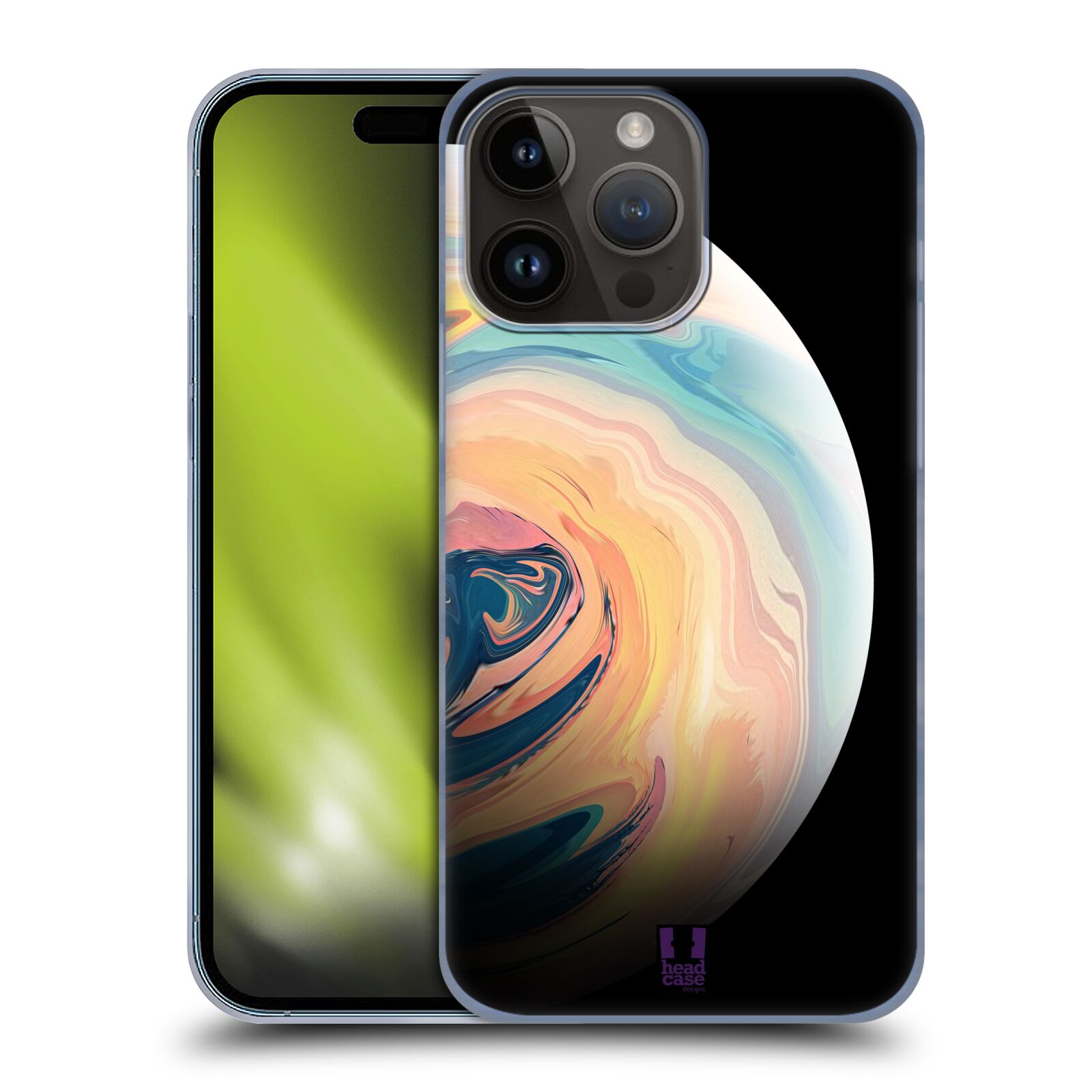 Plastový obal HEAD CASE na mobil Apple Iphone 15 PRO MAX  - Planety - pastelová