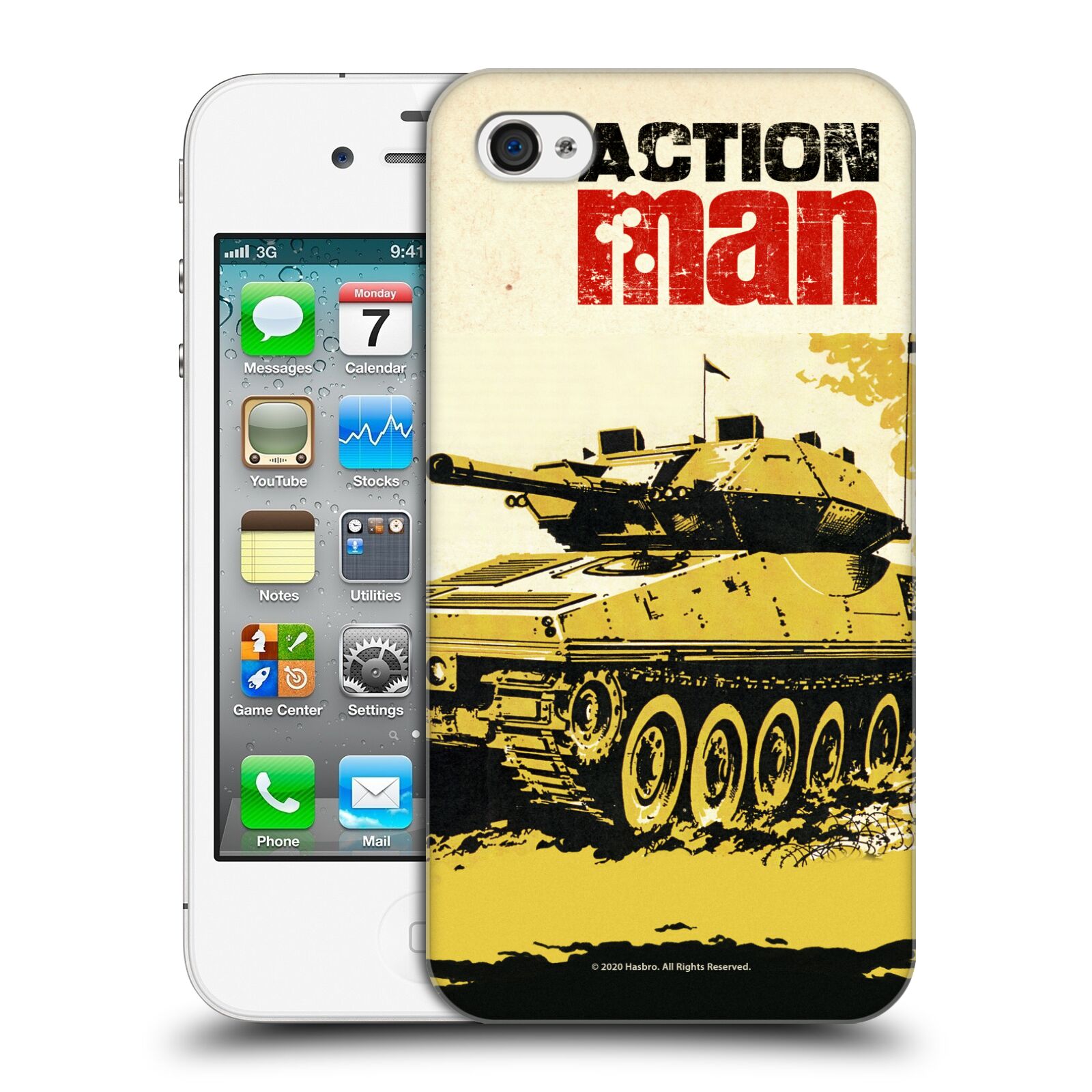 Zadní obal pro mobil Apple Iphone 4/4S - HEAD CASE -  Action Man Tank