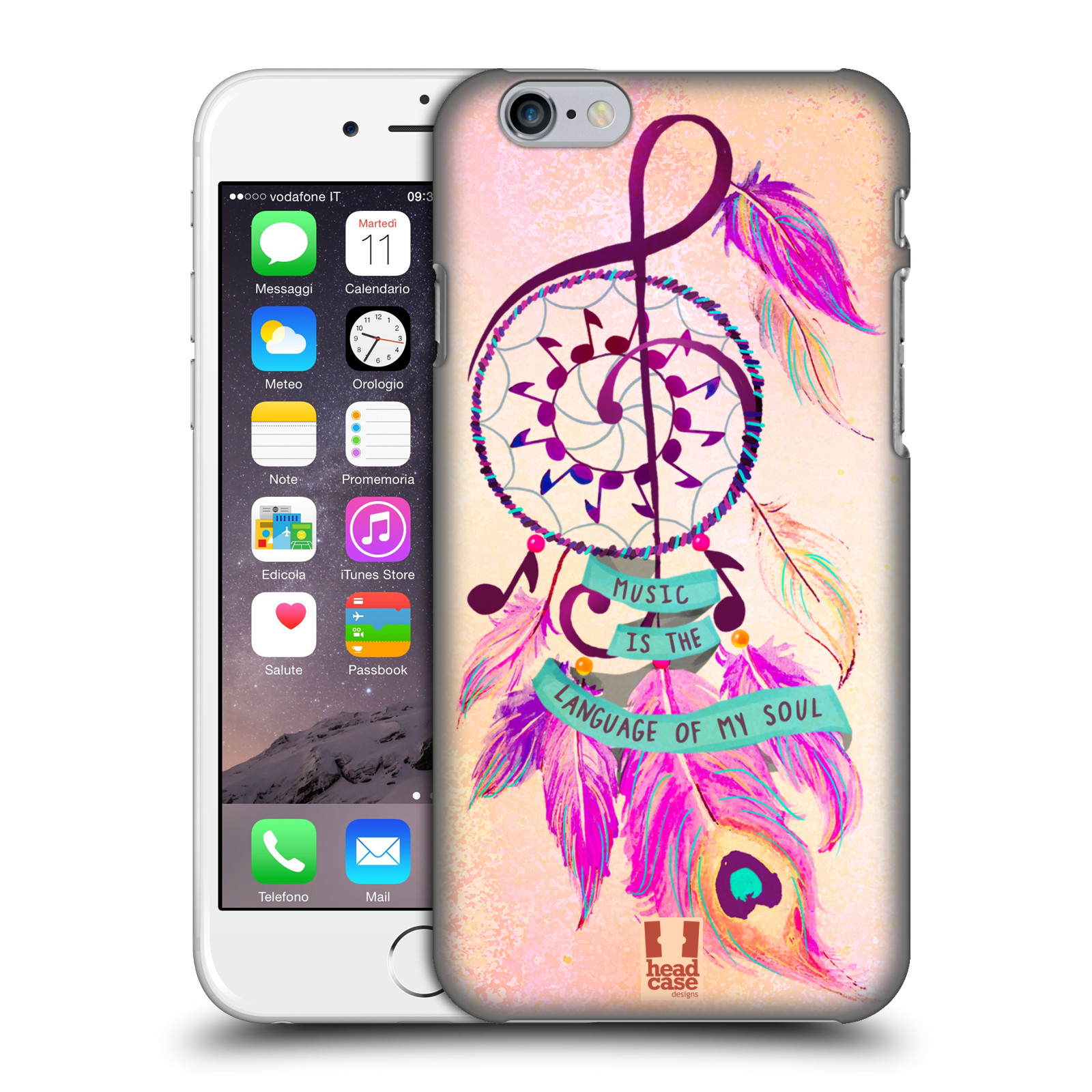 Plastový obal HEAD CASE na mobil Apple Iphone 6 / 6S  - Lapač snů růžová