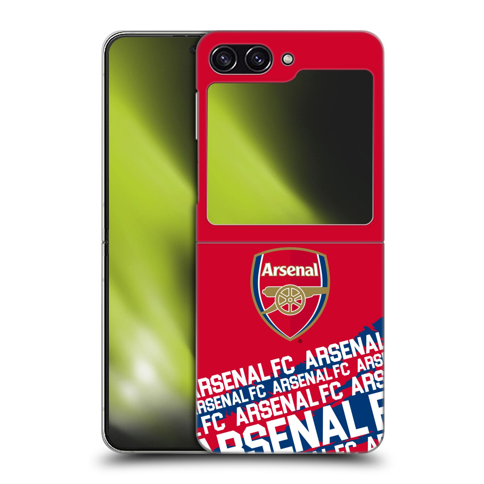 Plastový obal HEAD CASE na mobil Samsung Galaxy Z Flip 5  - Fotbalový klub Arsenal Logo pruhy