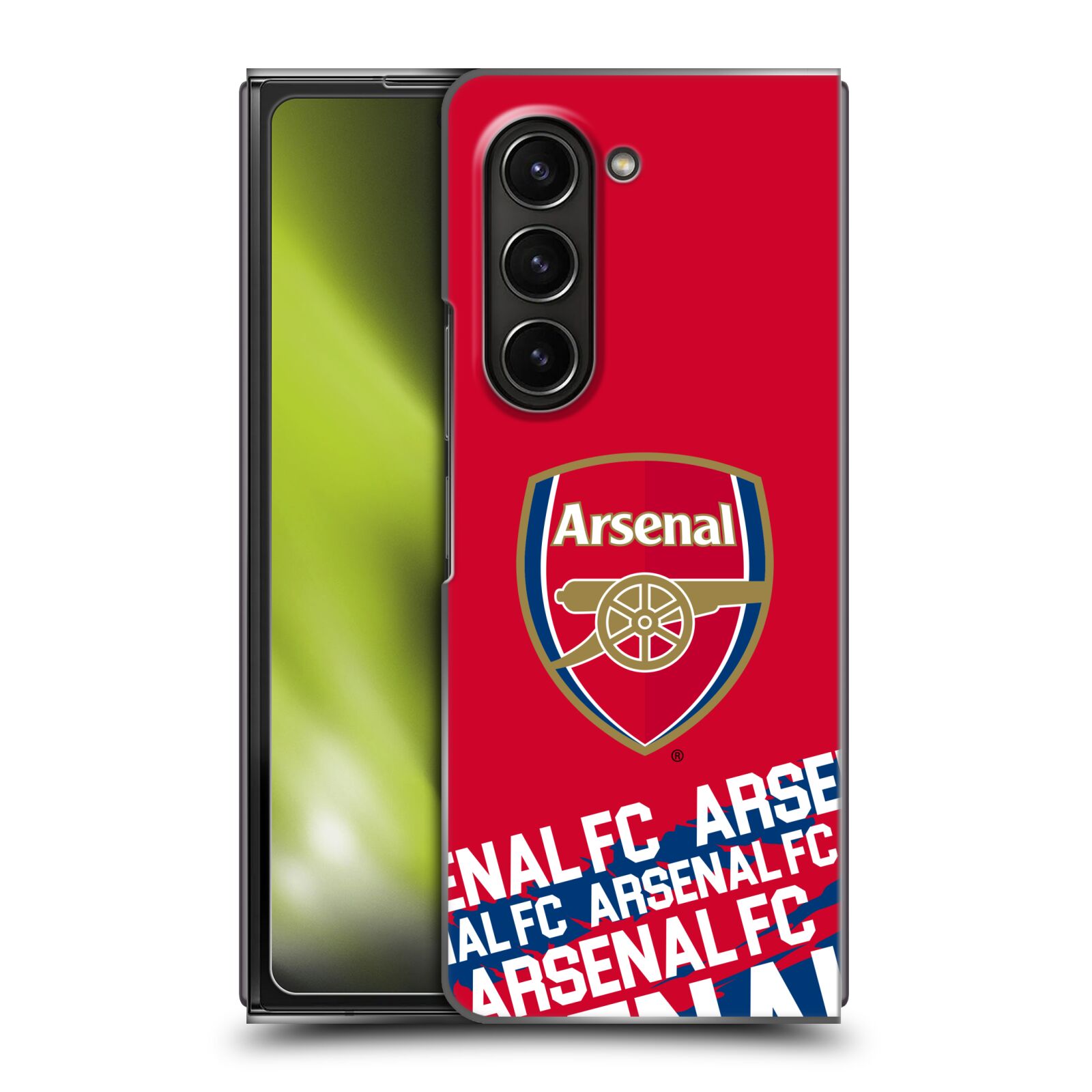 Plastový obal HEAD CASE na mobil Samsung Galaxy Z Fold 5  - Fotbalový klub Arsenal Logo pruhy