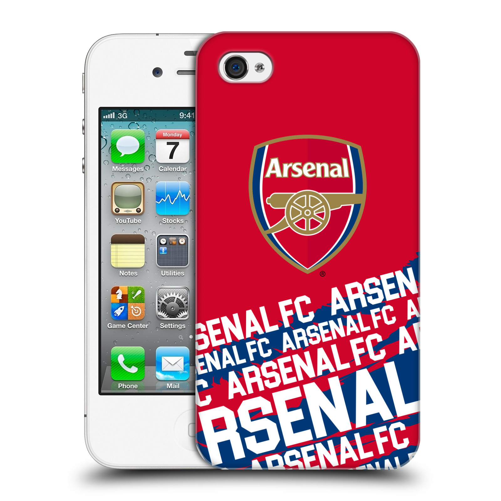 Zadní obal pro mobil Apple Iphone 4/4S - HEAD CASE - Fotbal - Arsenal FC znak