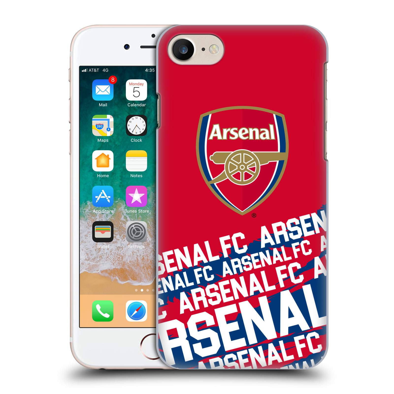 Zadní obal pro mobil Apple Iphone 7/8/SE2020 - HEAD CASE - Fotbal - Arsenal FC znak