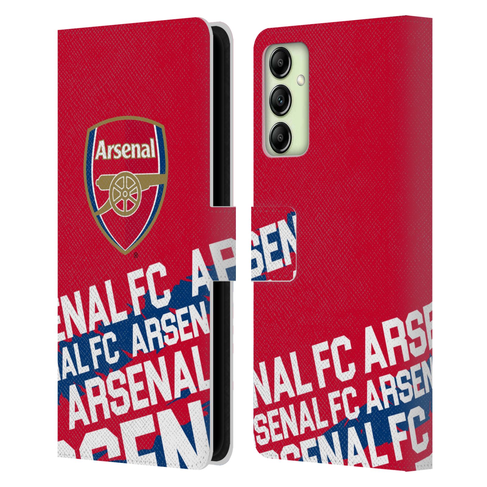 HEAD CASE Pouzdro pro mobil Samsung Galaxy A14 - Fotbal Anglická liga Arsenal velký nápis