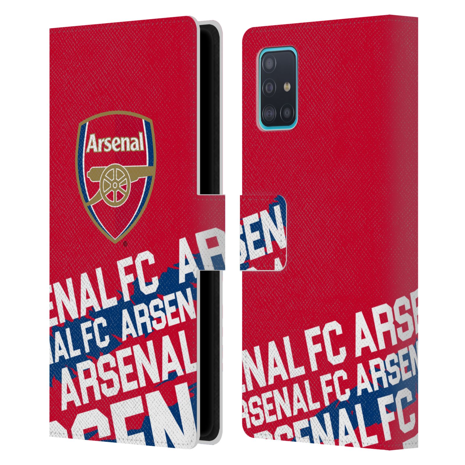 Pouzdro na mobil Samsung Galaxy A51 (A515F) - Head Case - Arsenal červená nadpisy