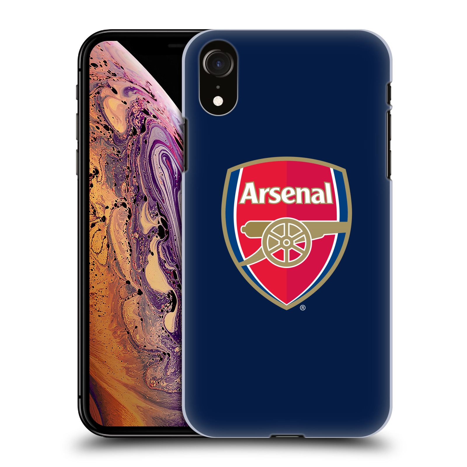 Zadní obal pro mobil Apple Iphone XR - HEAD CASE - Fotbal - Arsenal modrá