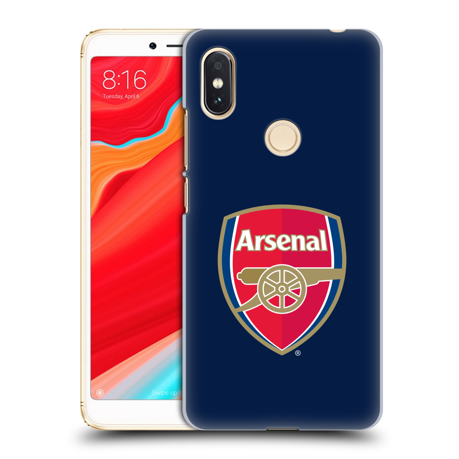 HEAD CASE plastový obal na mobil Xiaomi Redmi S2 Fotbalový klub Arsenal znak barevný modré pozadí