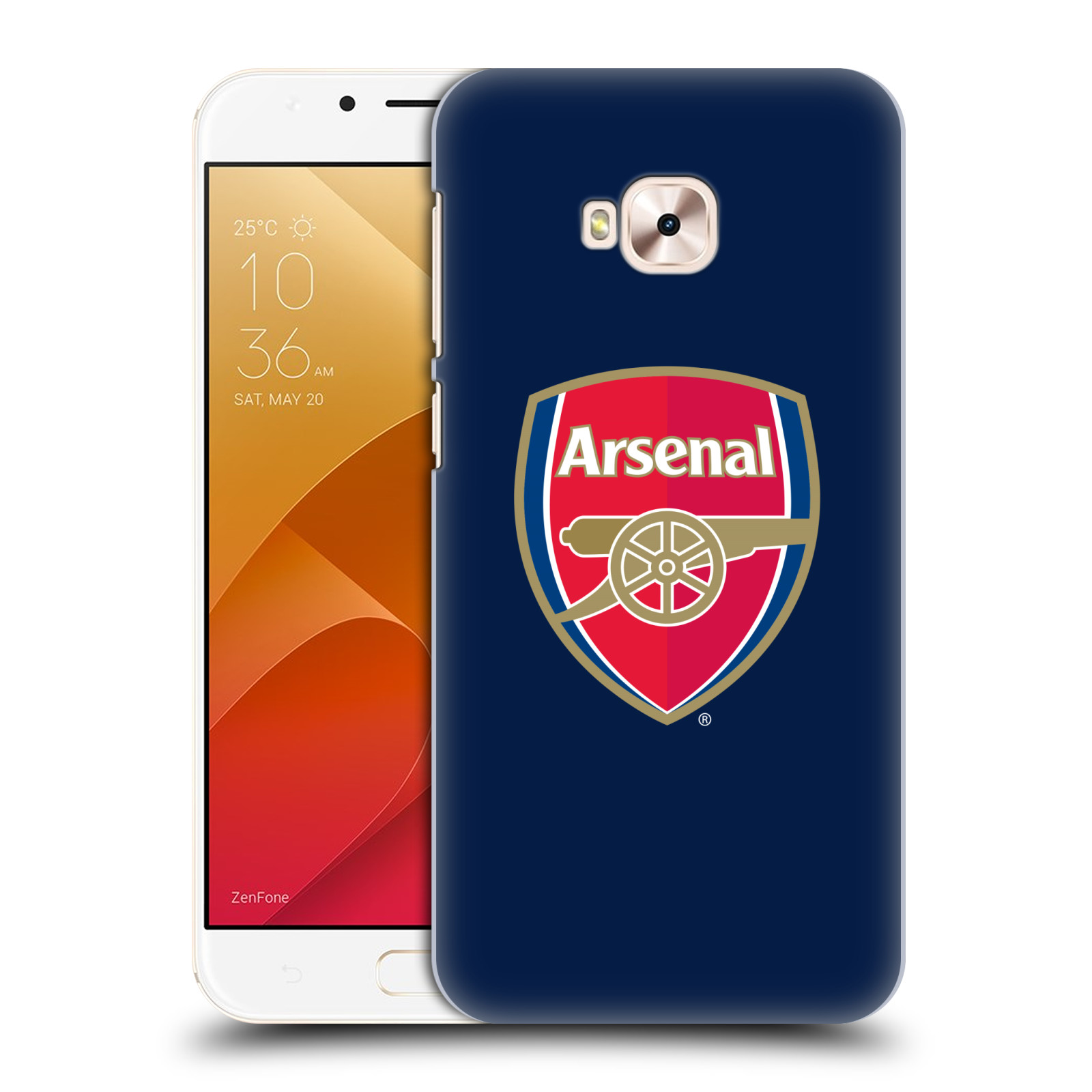 HEAD CASE plastový obal na mobil Asus Zenfone 4 Selfie Pro ZD552KL Fotbalový klub Arsenal znak barevný modré pozadí