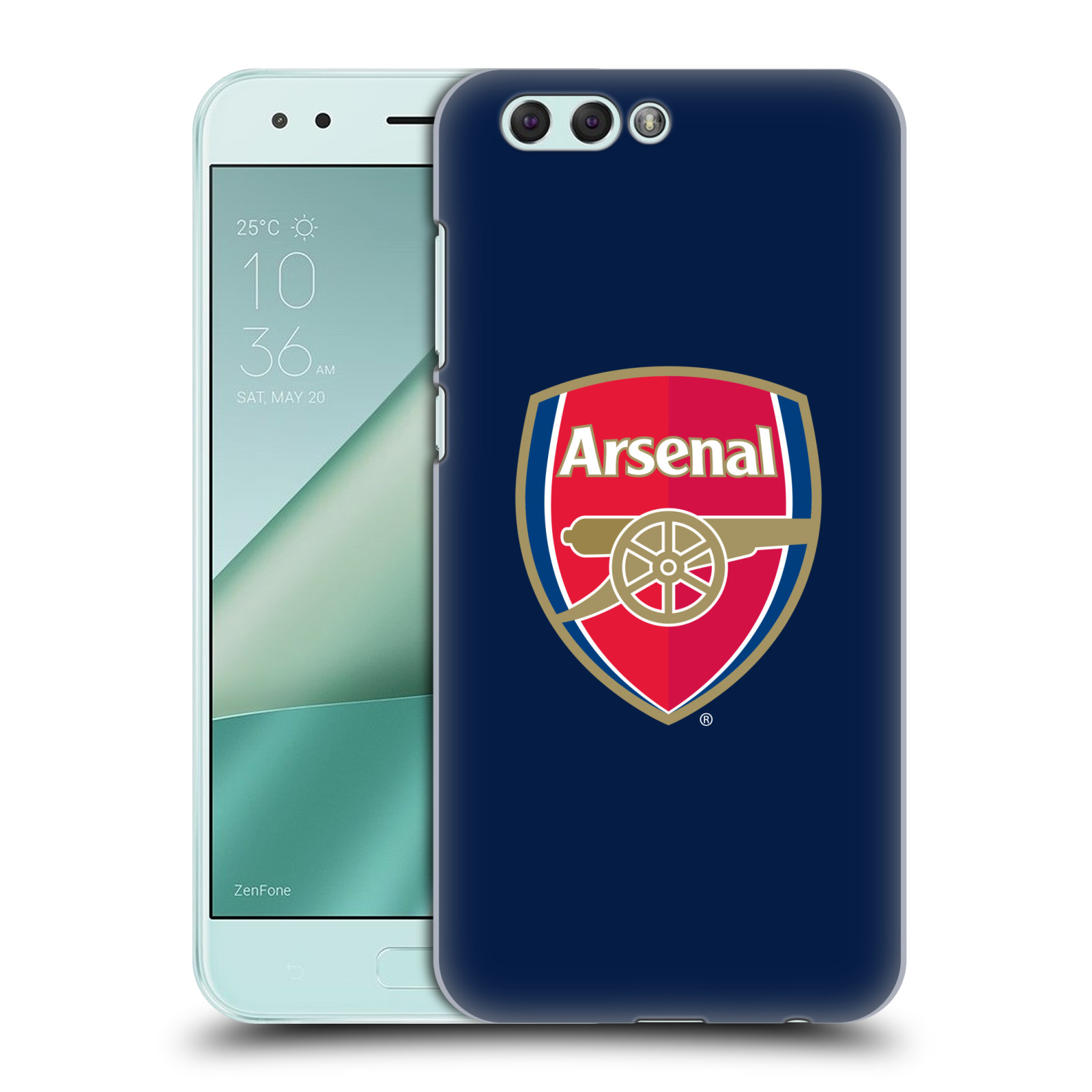 HEAD CASE plastový obal na mobil Asus Zenfone 4 ZE554KL Fotbalový klub Arsenal znak barevný modré pozadí