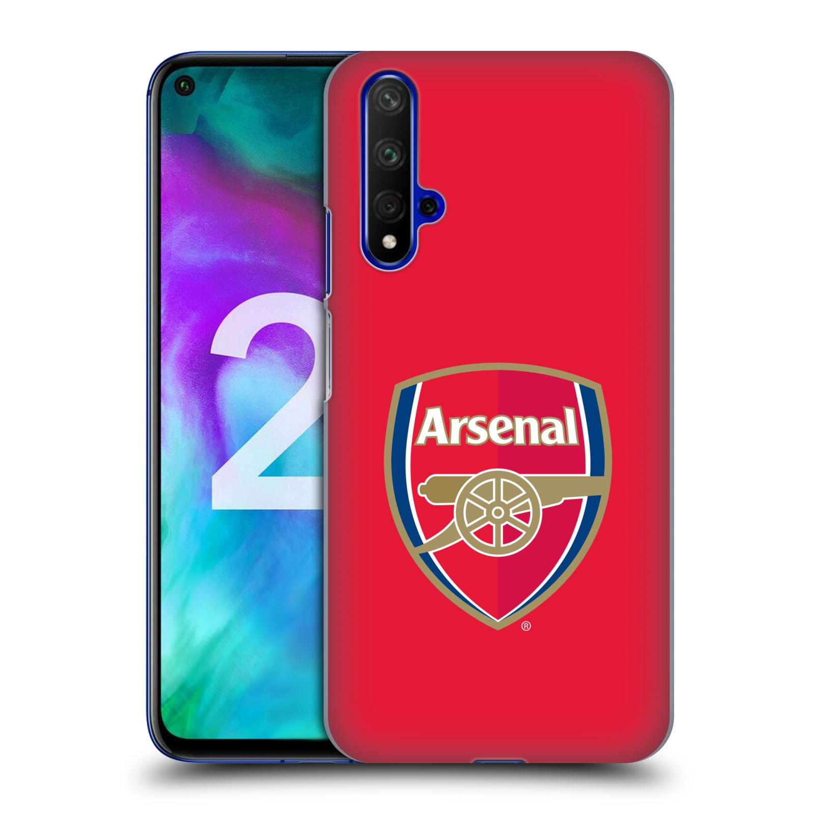 Pouzdro na mobil Honor 20 - HEAD CASE - Fotbalový klub Arsenal znak barevný červené pozadí