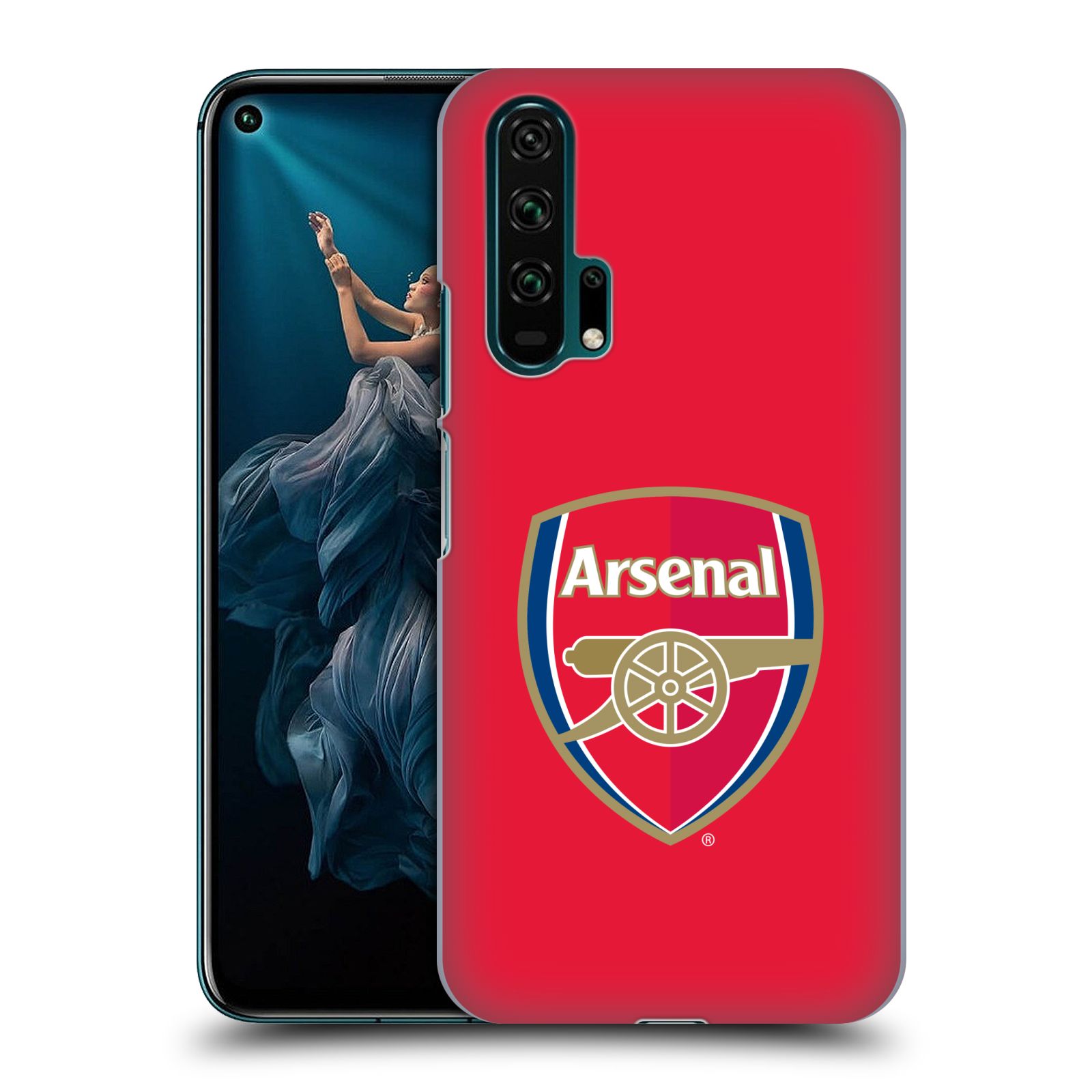 Pouzdro na mobil Honor 20 PRO - HEAD CASE - Fotbalový klub Arsenal znak barevný červené pozadí
