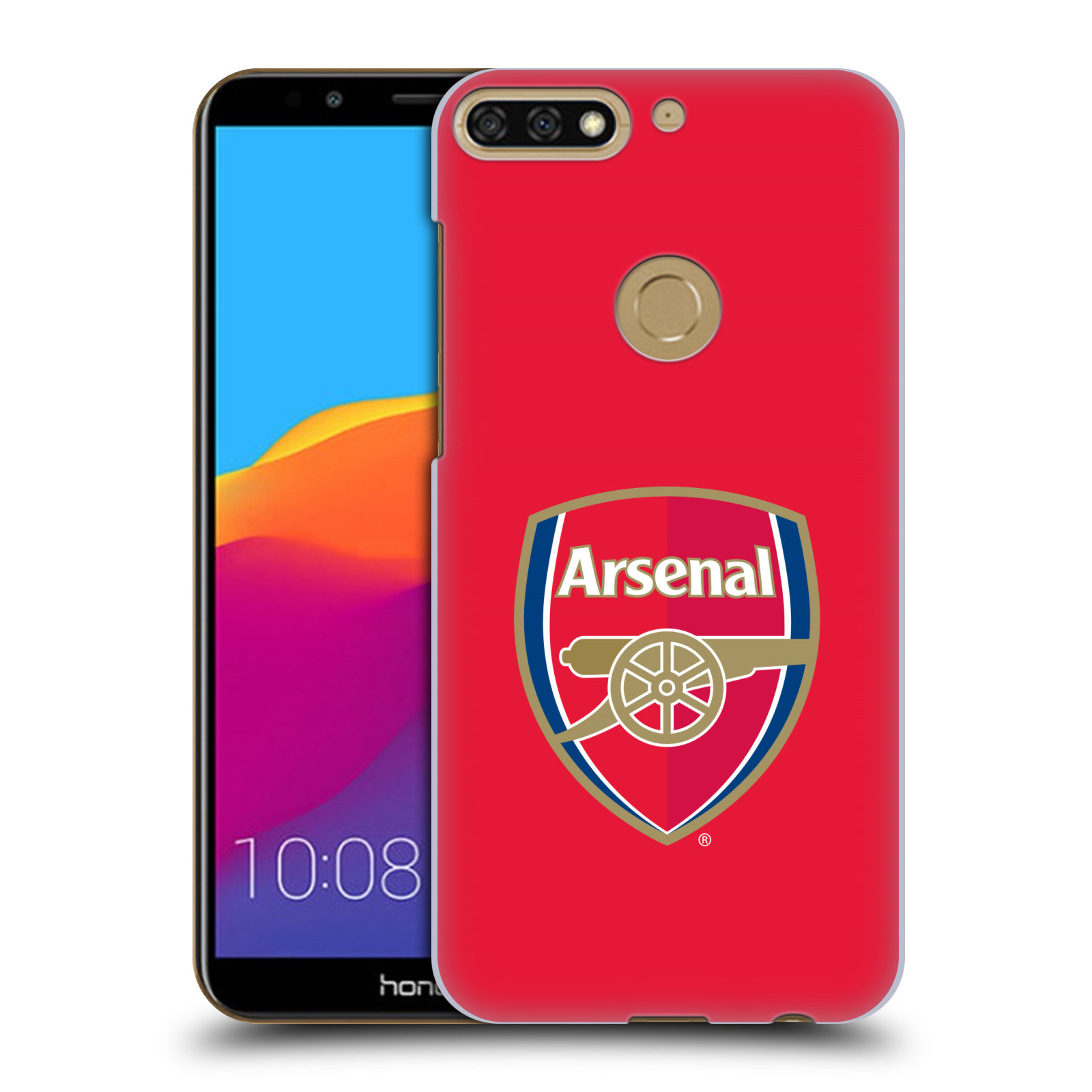 HEAD CASE plastový obal na mobil Honor 7c Fotbalový klub Arsenal znak barevný červené pozadí