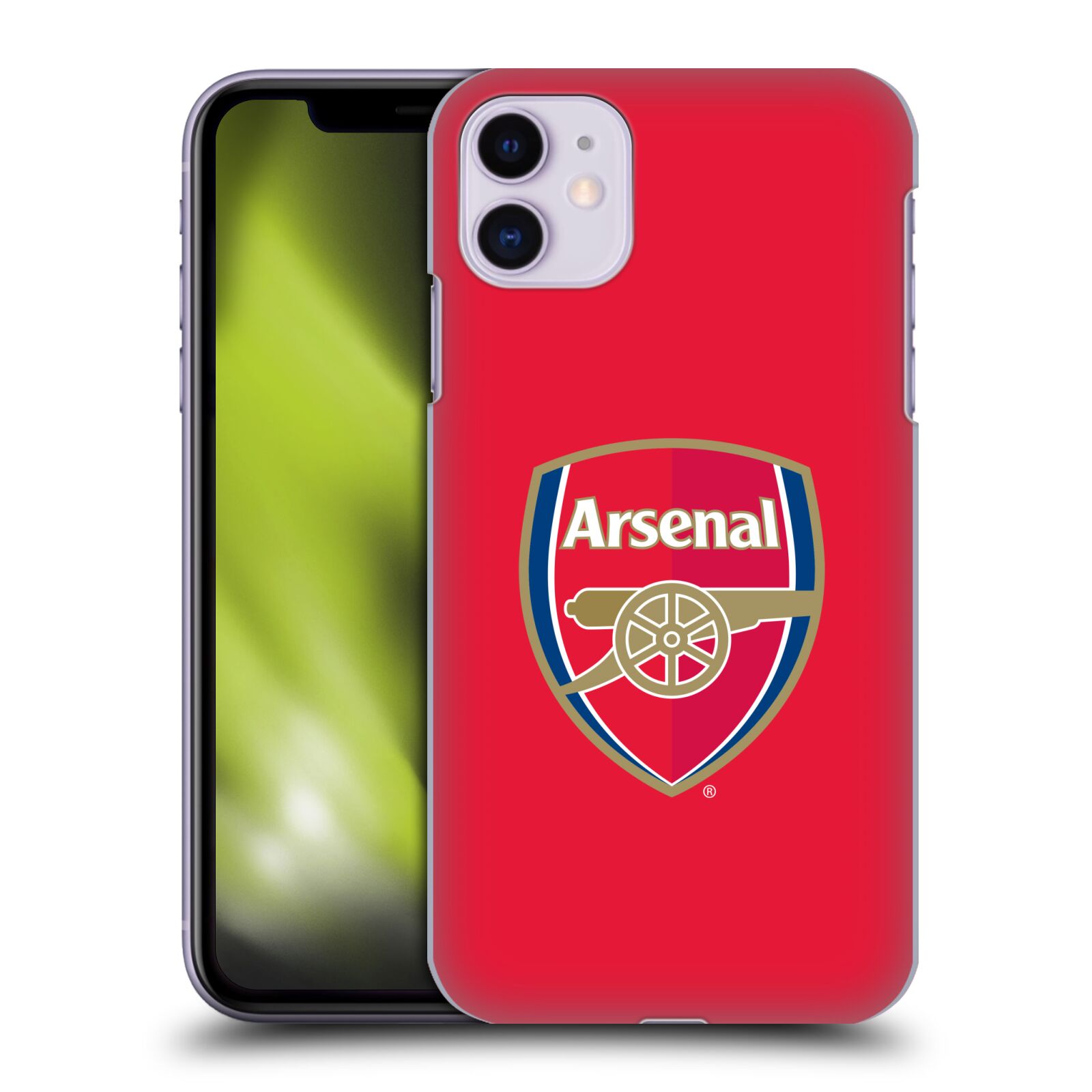 Pouzdro na mobil Apple Iphone 11 - HEAD CASE - Fotbalový klub Arsenal znak barevný červené pozadí
