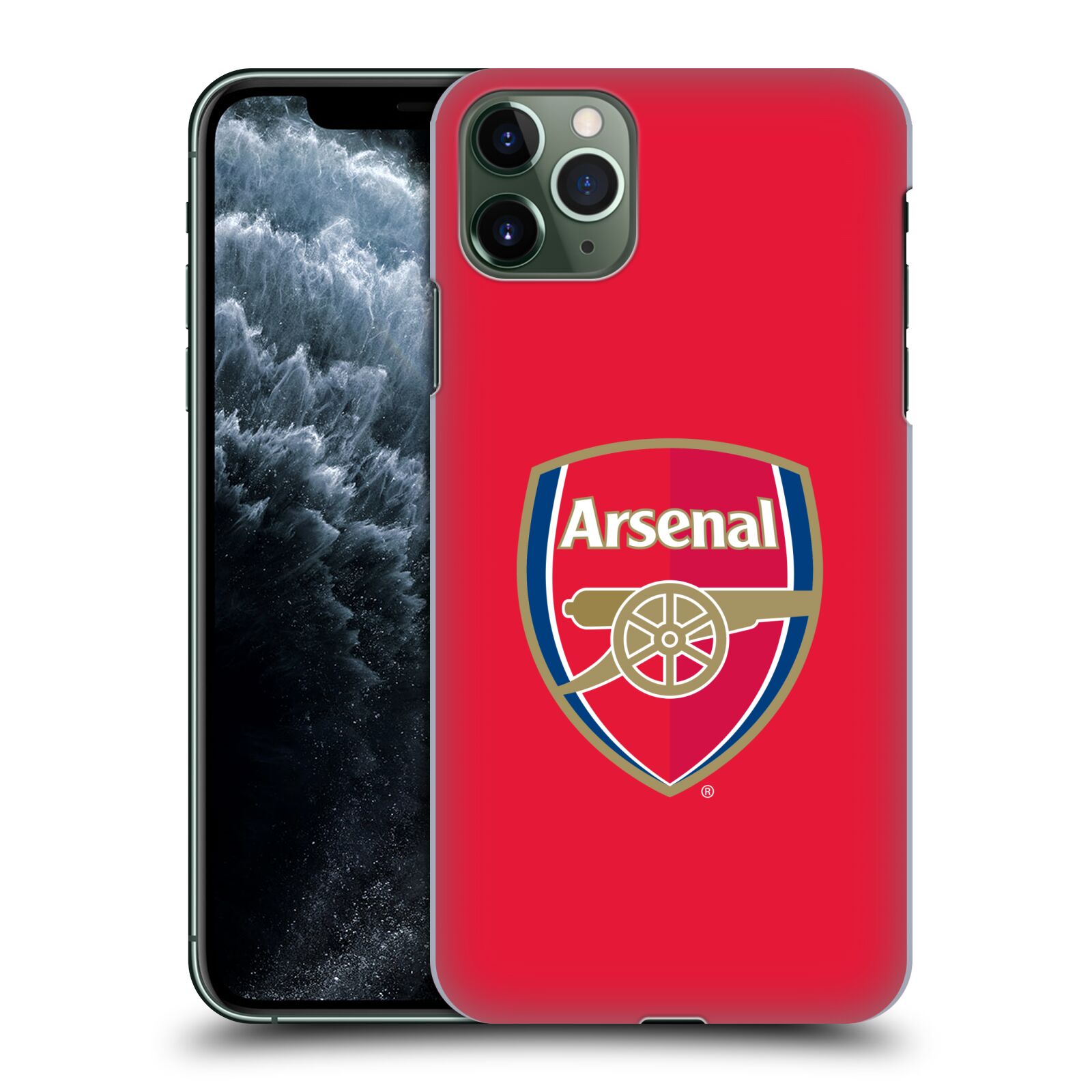 Pouzdro na mobil Apple Iphone 11 PRO MAX - HEAD CASE - Fotbalový klub Arsenal znak barevný červené pozadí