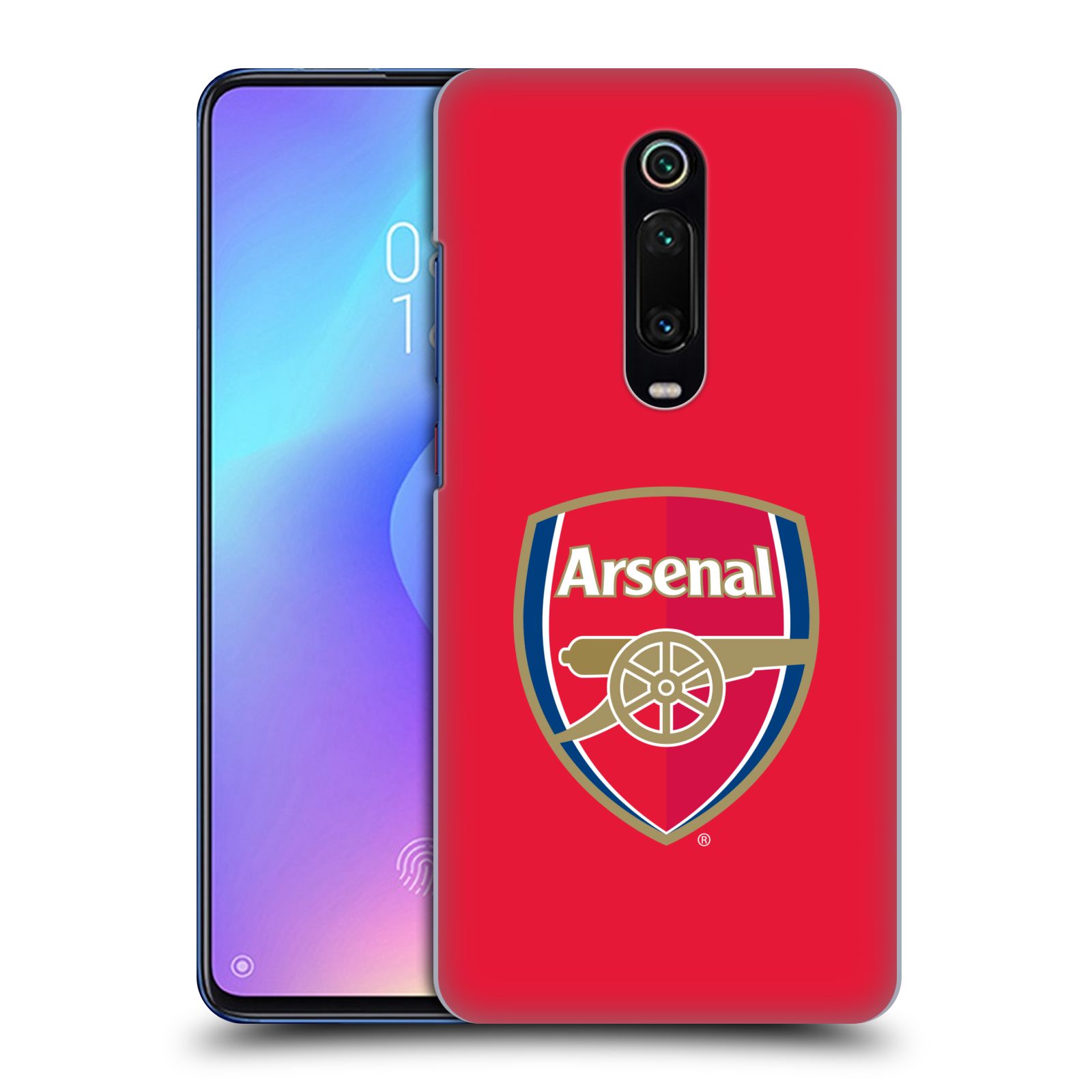 Pouzdro na mobil Xiaomi Mi 9T PRO - HEAD CASE - Fotbalový klub Arsenal znak barevný červené pozadí