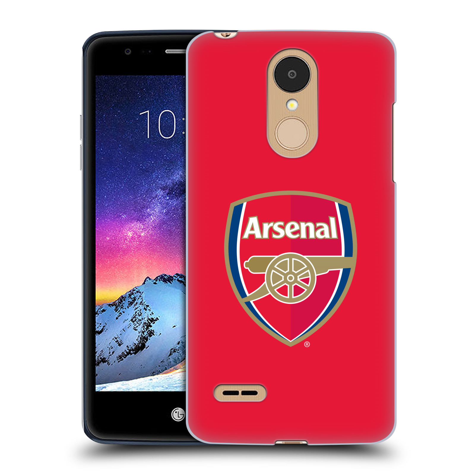 HEAD CASE plastový obal na mobil LG K9 / K8 2018 Fotbalový klub Arsenal znak barevný červené pozadí