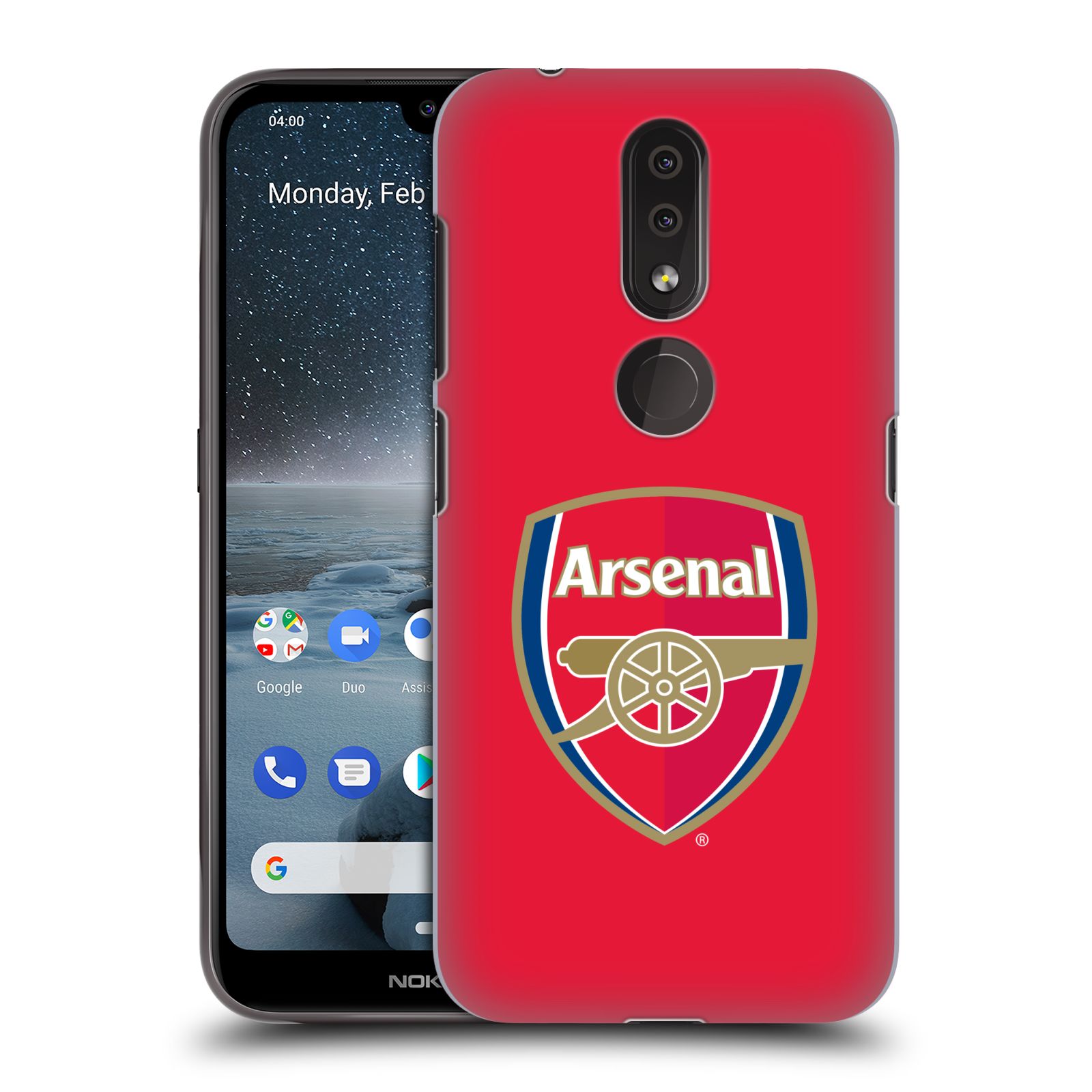 Pouzdro na mobil Nokia 4.2 - HEAD CASE - Fotbalový klub Arsenal znak barevný červené pozadí