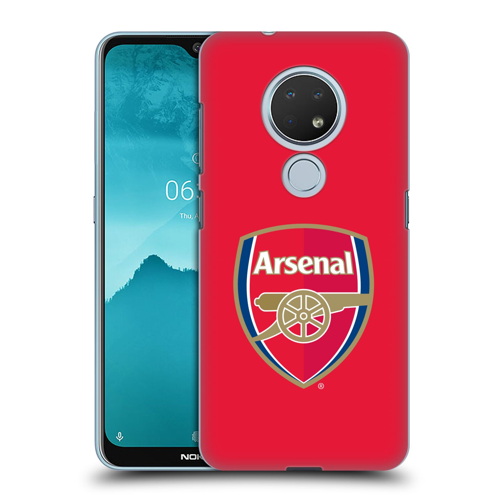 Pouzdro na mobil Nokia 6.2 - HEAD CASE - Fotbalový klub Arsenal znak barevný červené pozadí